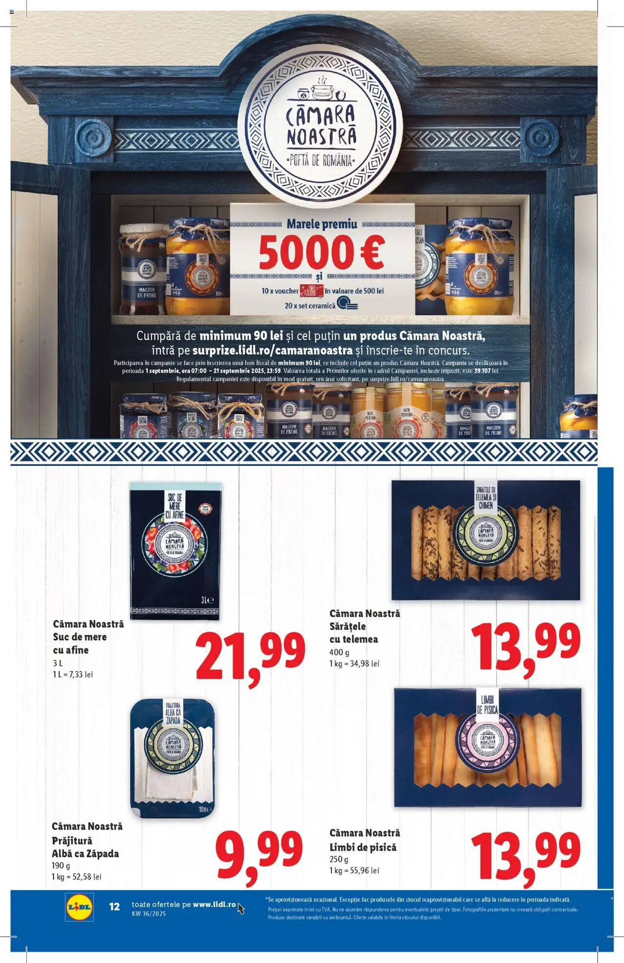 Catalog Lidl – valabil de la 01.09.2025 | Pagină: 12 | Produse: Afine, Prăjitură, Suc, Prune
