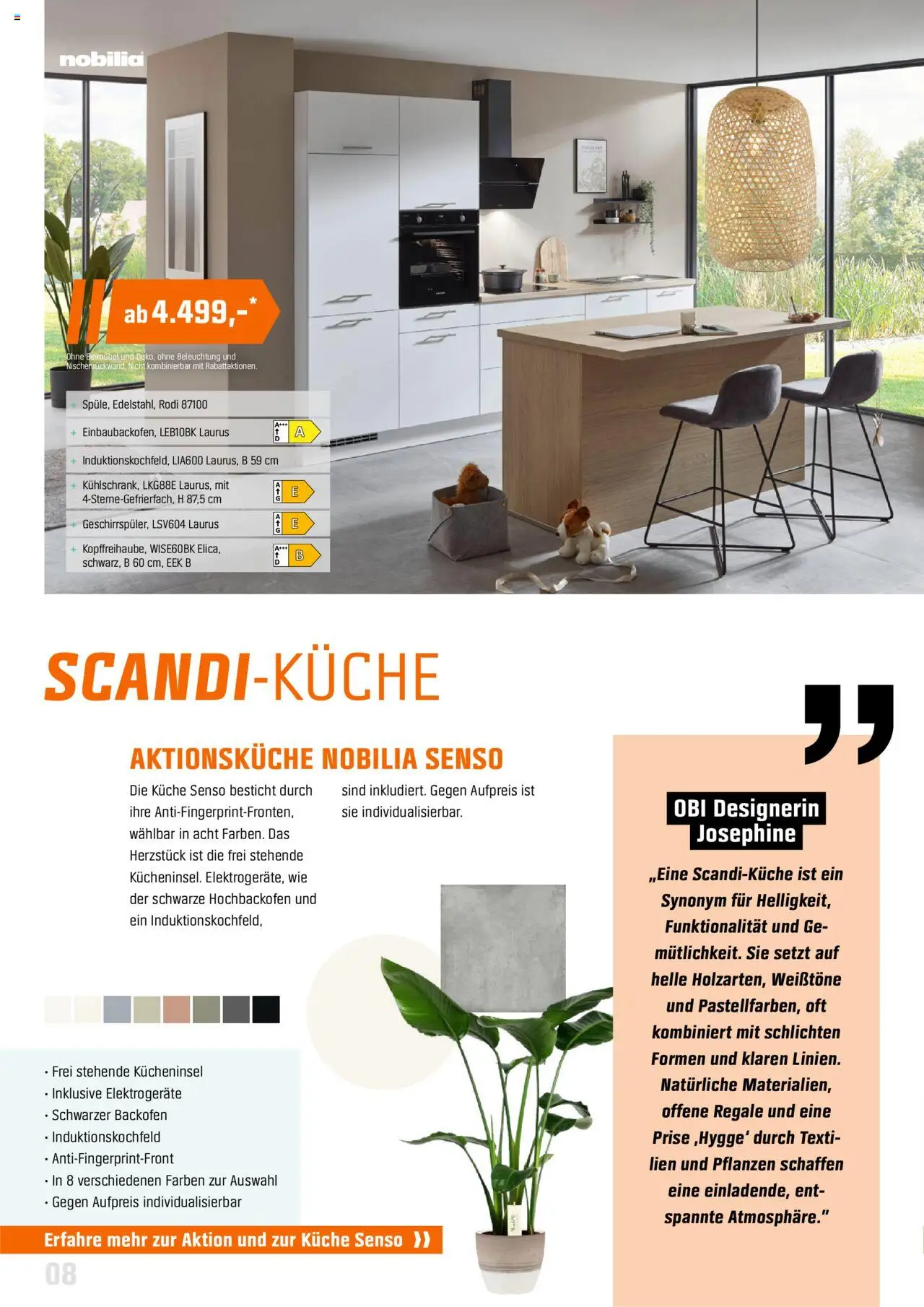 Obi - Markenküchen nach Maß - gültig ab dem 31.07.2025 | Seite: 8 | Produkte: Küche, Backofen