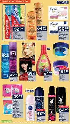 President Hyper specials catalogue – valid from 30.10.2025 | Page: 7 | Products: Bath, Pads, Milk, Deodorant