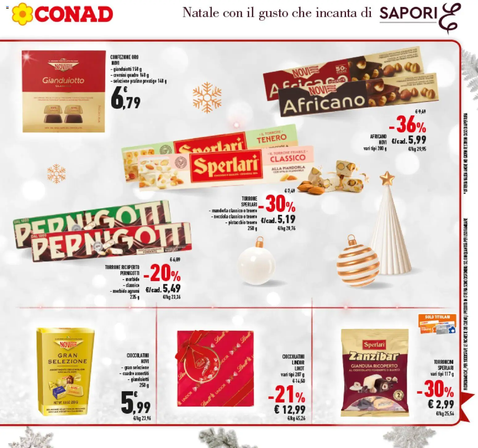Volantino Conad del 15.12.2025 | Pagina: 9 | Prodotti: Agrumi, Torroncini, Cioccolatini
