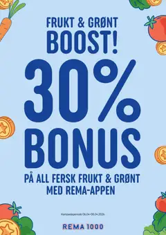 Forhåndsvisning av Rema 1000 Frukt & Grønt boost - Arendal gyldig fra 06.04.2026