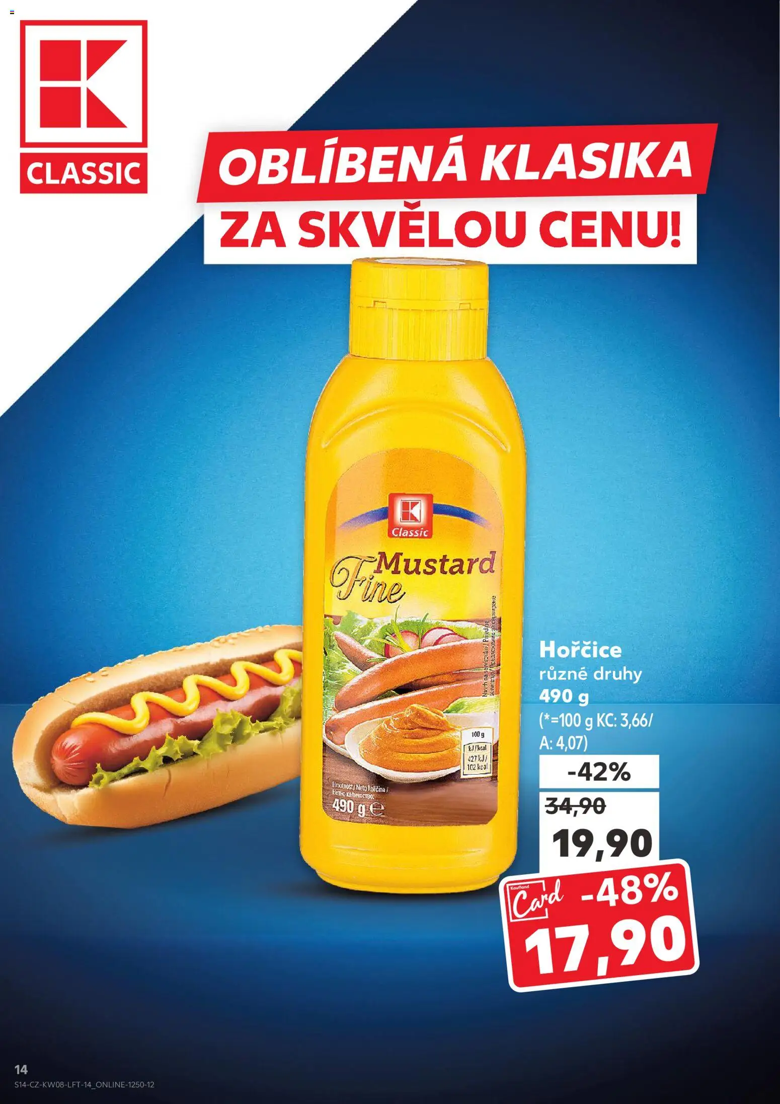 Kaufland leták - Brno od 18.02.2026 | Strana: 14 | Produkty: Hořčice