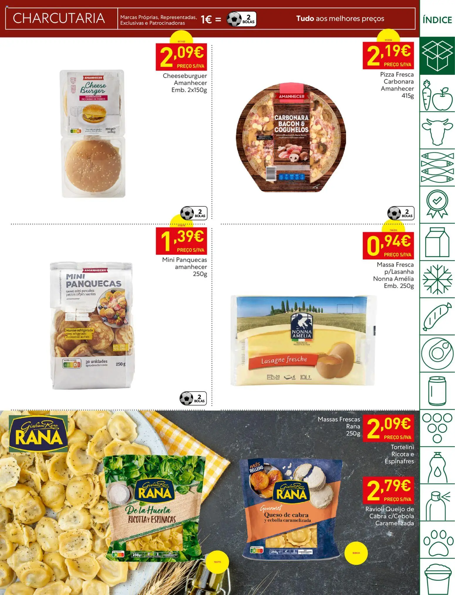 Recheio - Bons Negócios Madeira │ válido de 07.04.2026 | Página: 11 | Produtos: Bacon, Panquecas, Carne, Massa