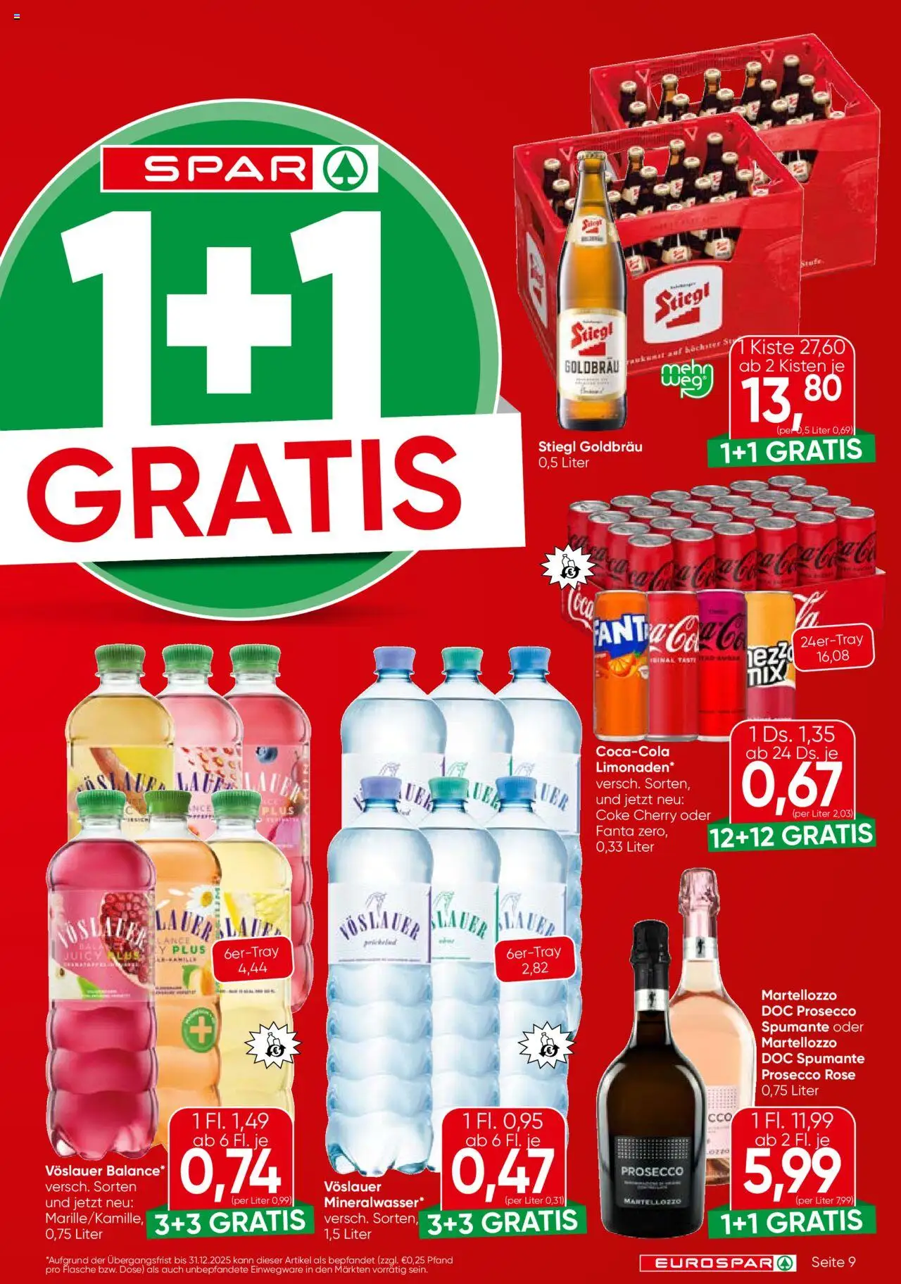 Eurospar Flugblatt - Tirol gültig ab 31.07.2025 | Seite: 9
