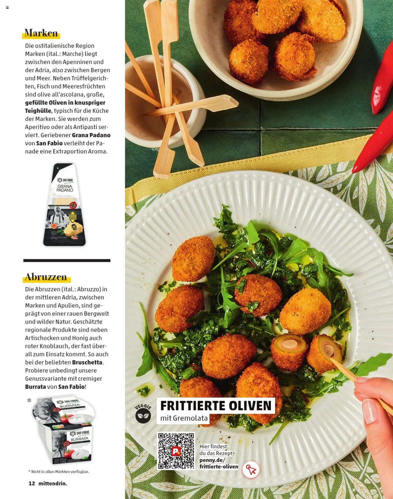 Penny  Kundenmagazin Sommer - gültig ab dem 13.06.2025 | Seite: 12 | Produkte: Küche, Fisch, Burrata