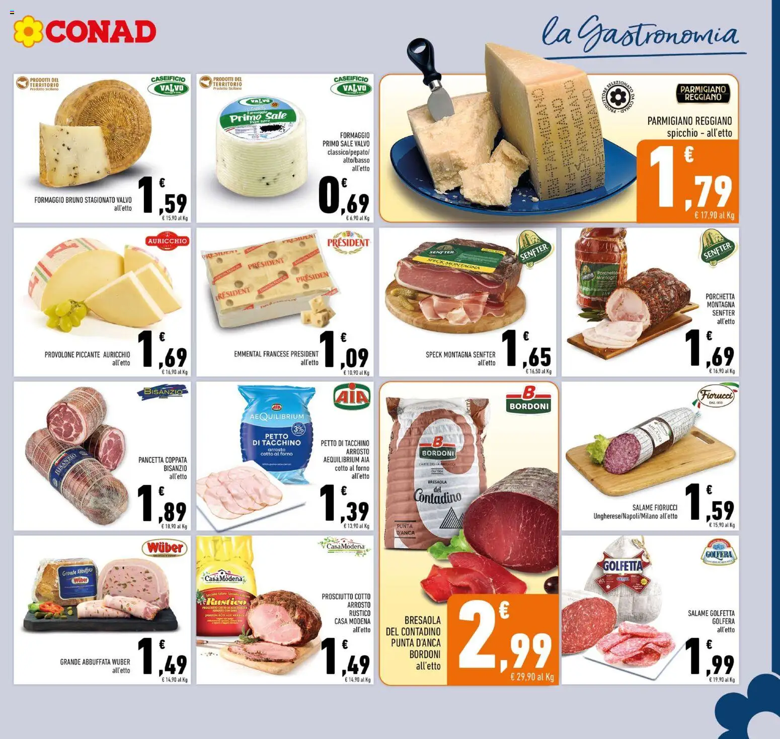 Volantino Conad del 29.01.2026 | Pagina: 9 | Prodotti: Arrosto, Provolone, Bresaola, Pepe
