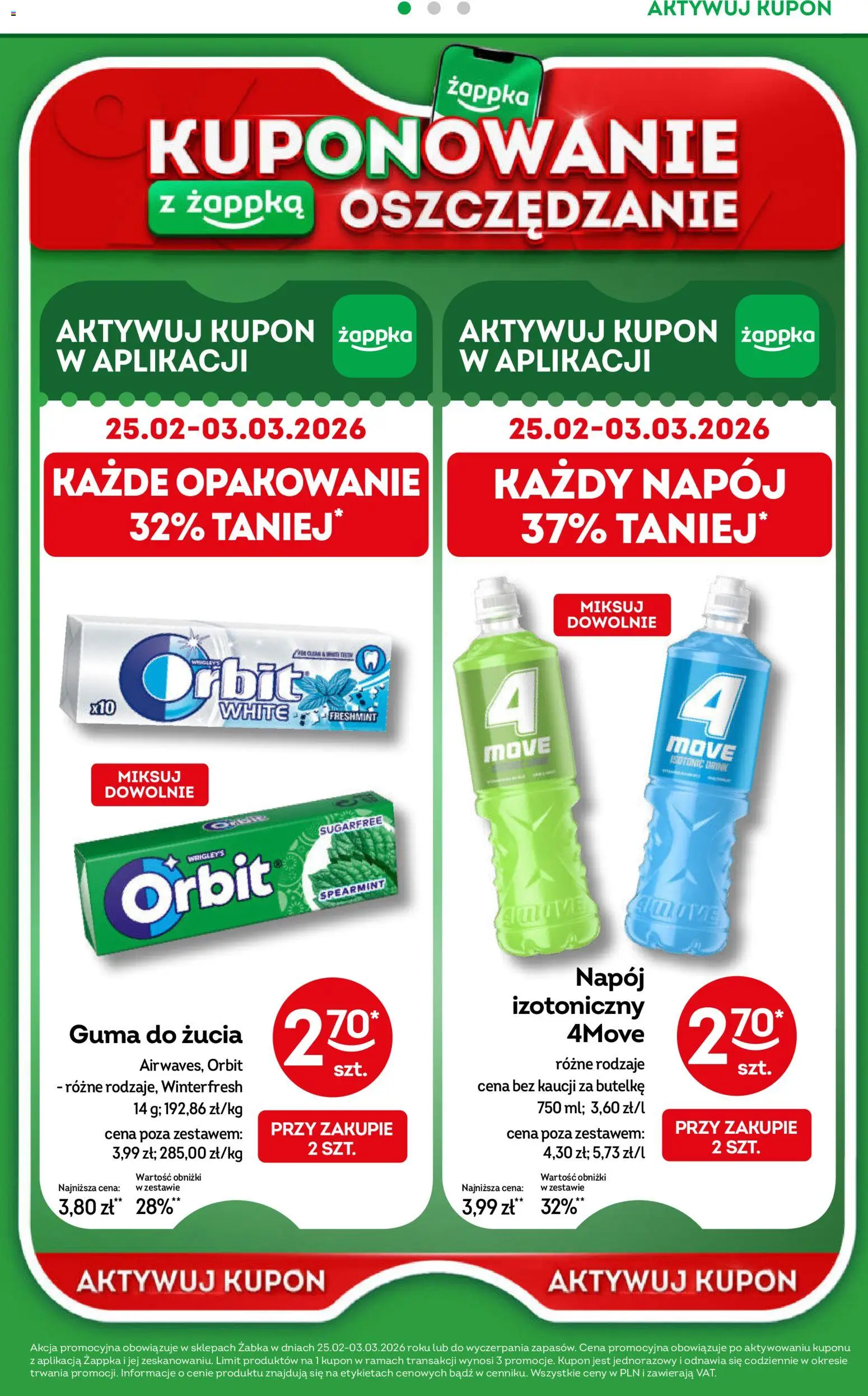 Żabka Gazetka od 25.02.2026 | Strona: 30 | Produkty: Guma do żucia