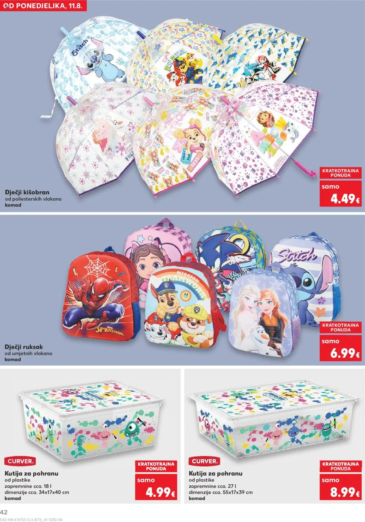 Kaufland HR akciós ujság - amely érvényes a következő dátumtól: 11.08.2025 | Oldal: 42