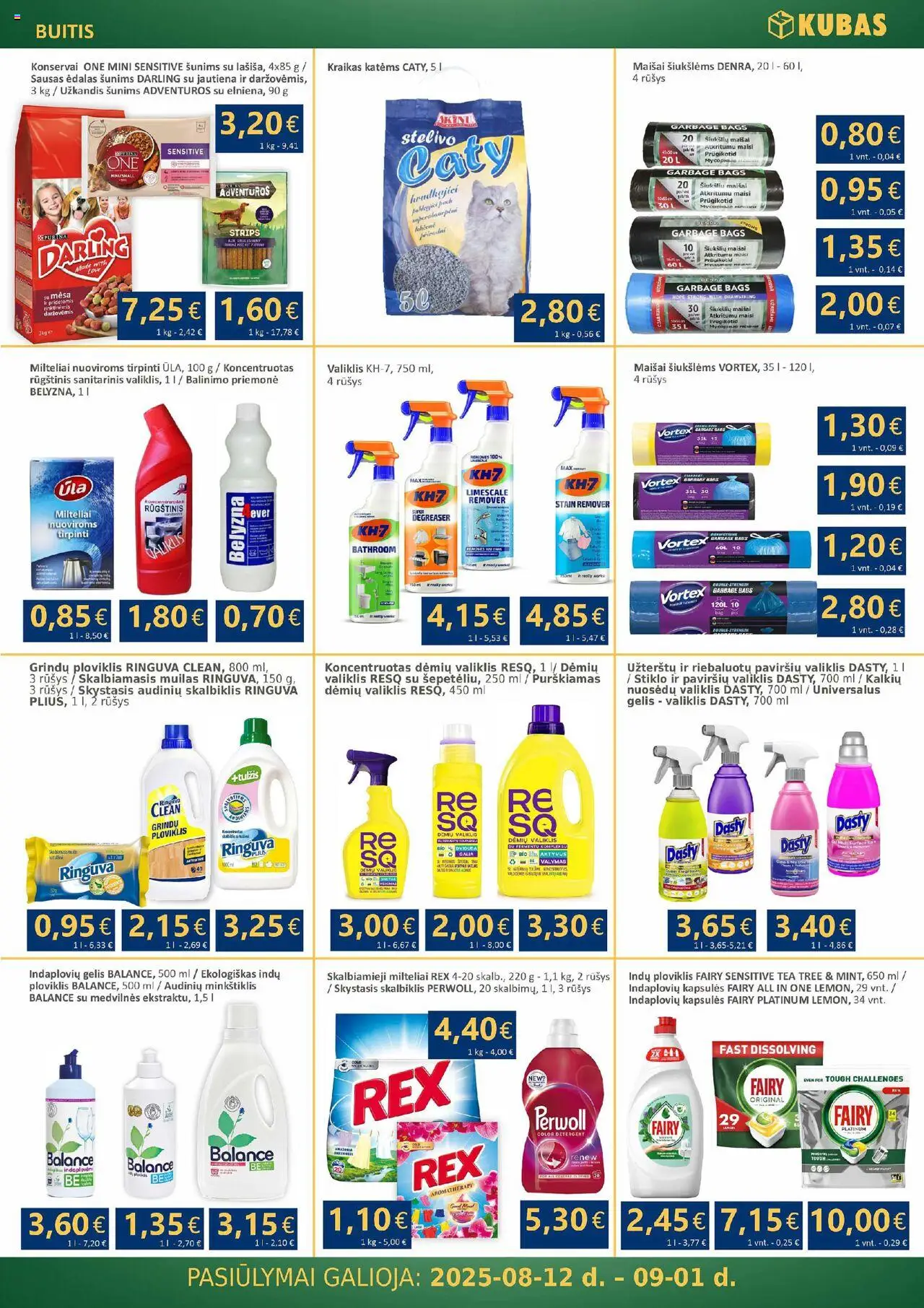 Kubas leidinys│galioja nuo 12.08.2025 | Puslapis: 17 | Prekių: Konservai, Muilas, Dėmių valiklis, Jautiena