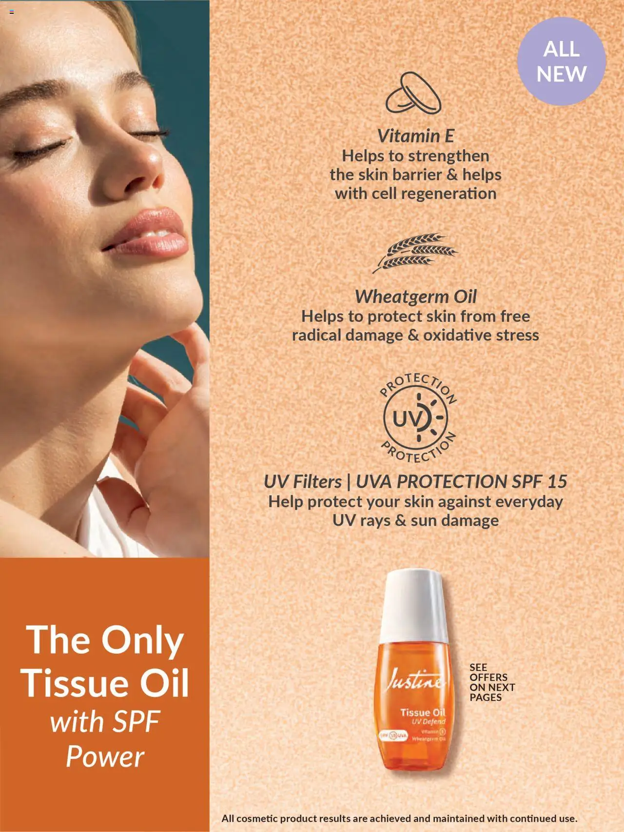 New Justine catalogue – valid from 19.09.2025 | Page: 6 | Products: Tissue oil, Oil
