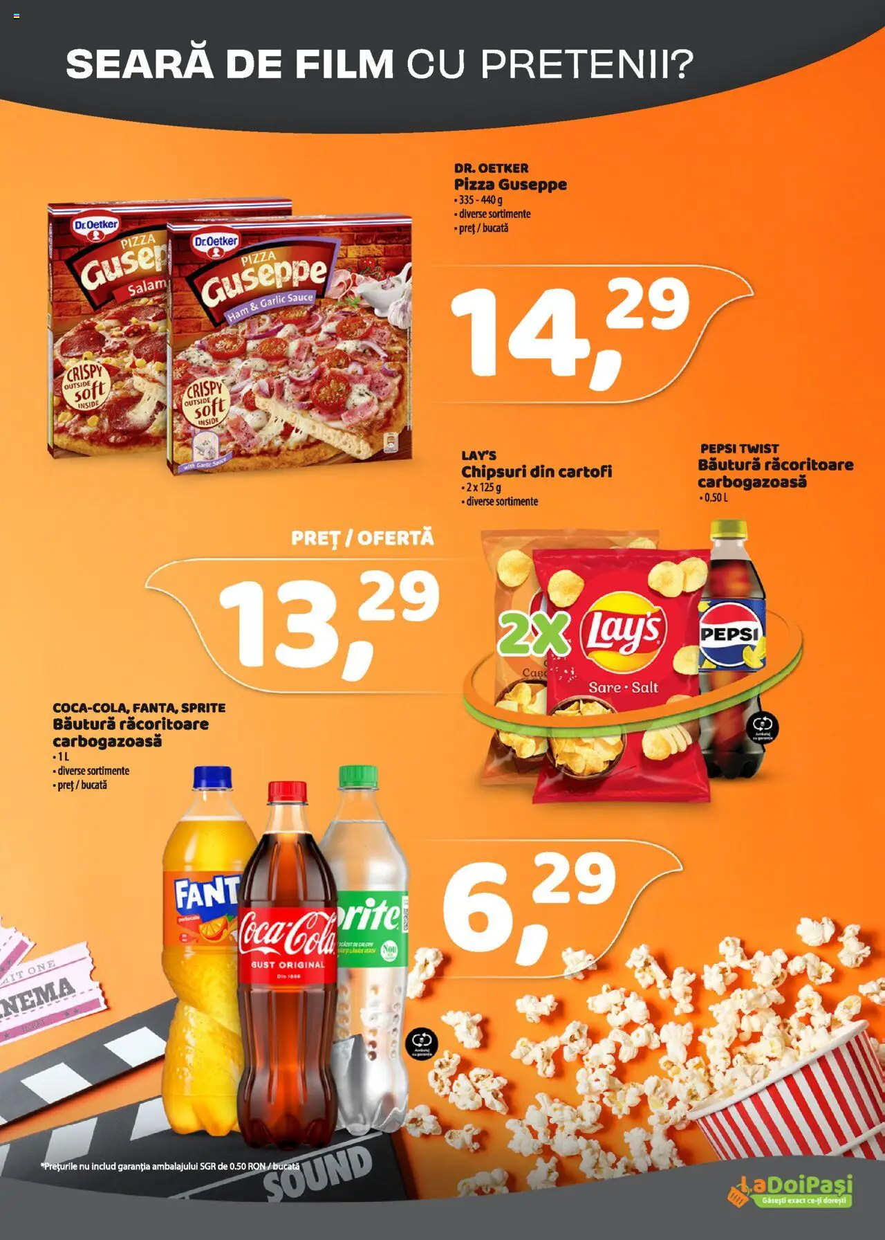 Noul catalog LaDoiPași – valabil de la 01.10.2025 | Pagină: 3 | Produse: Salam, Pizza, Chipsuri, Cartofi