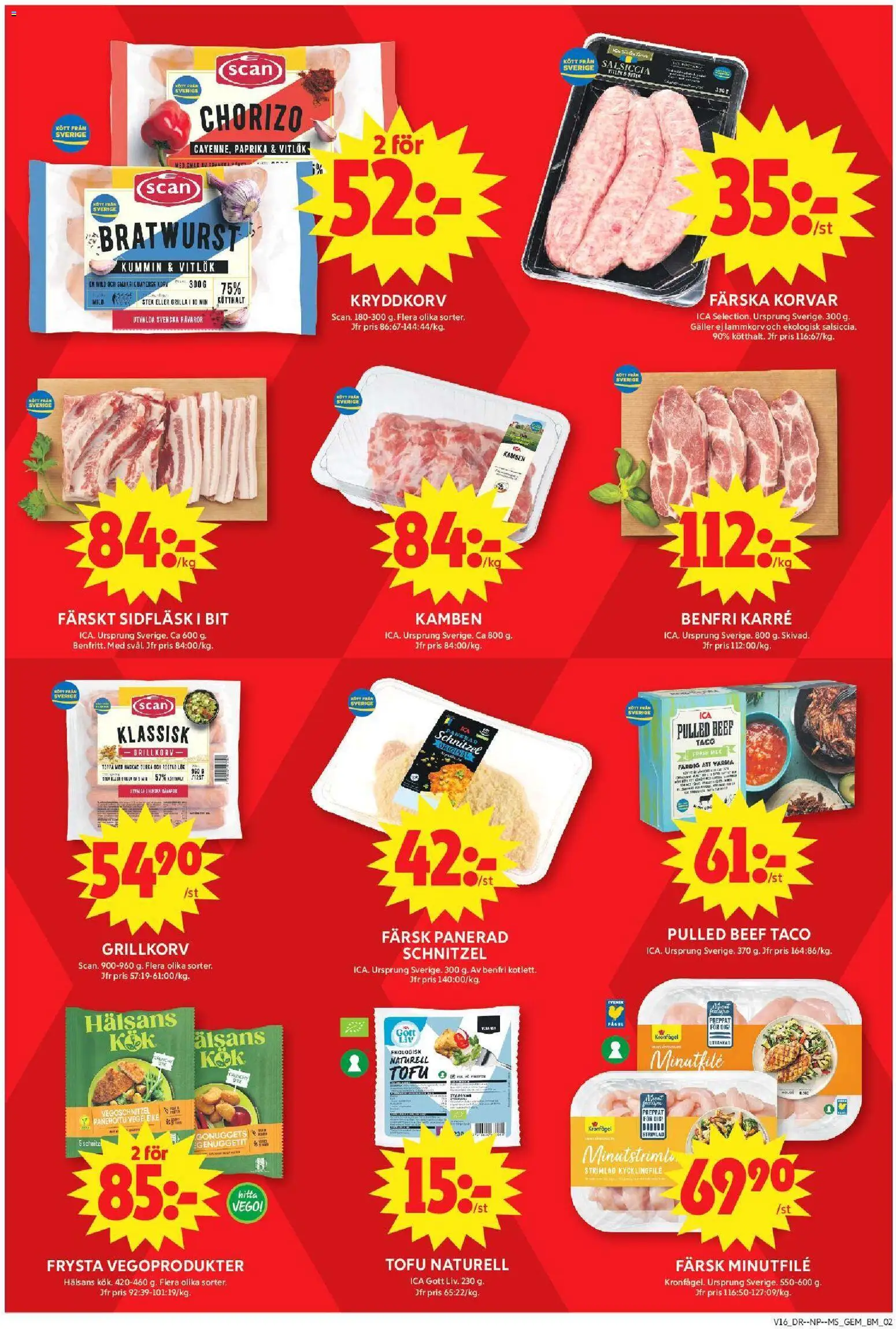 ICA Maxi reklamblad aktuell från 13.04.2026 | Sida: 2 | Produkter: Kycklingfile, Rostad lök, Vitlök, Chorizo
