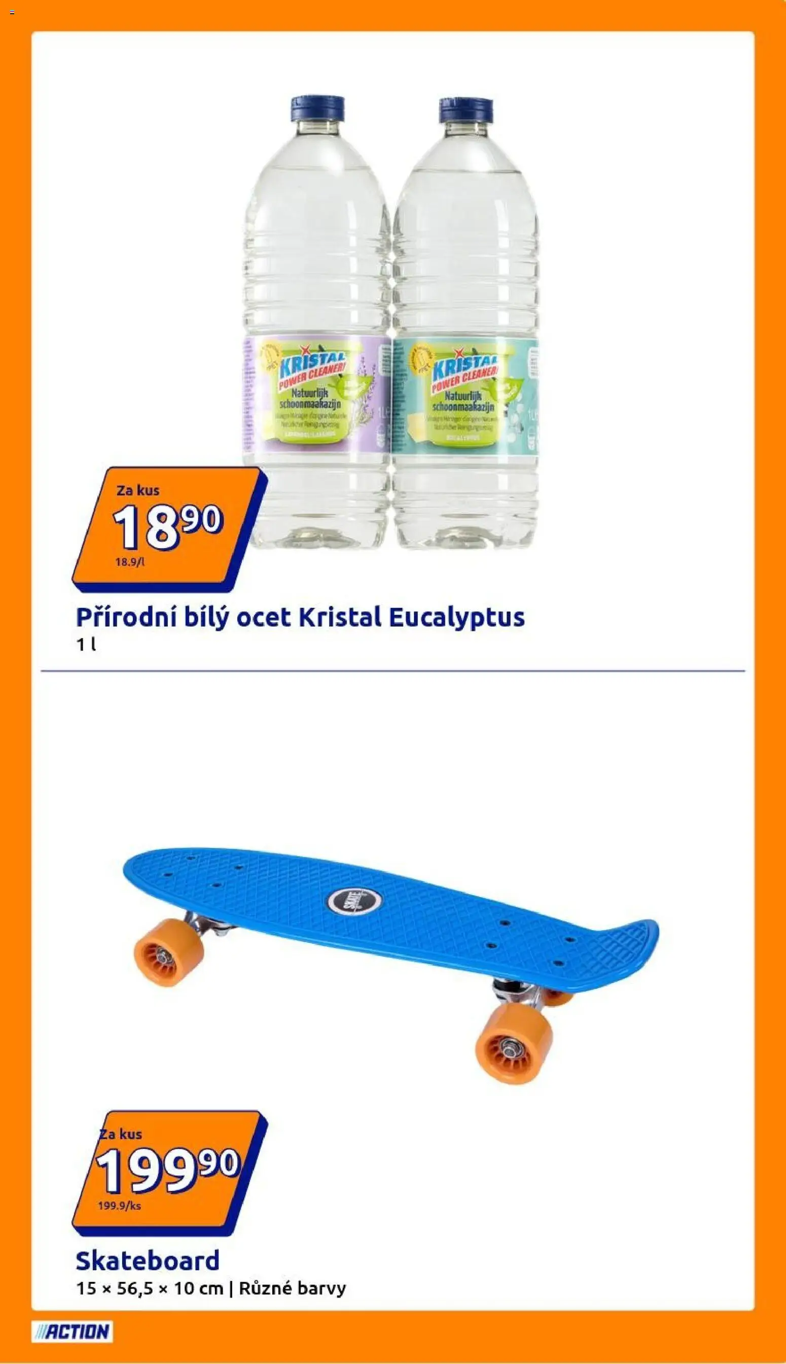 Action leták od 08.04.2026 | Strana: 3 | Produkty: Ocet, Skateboard, Barvy, Bílý ocet