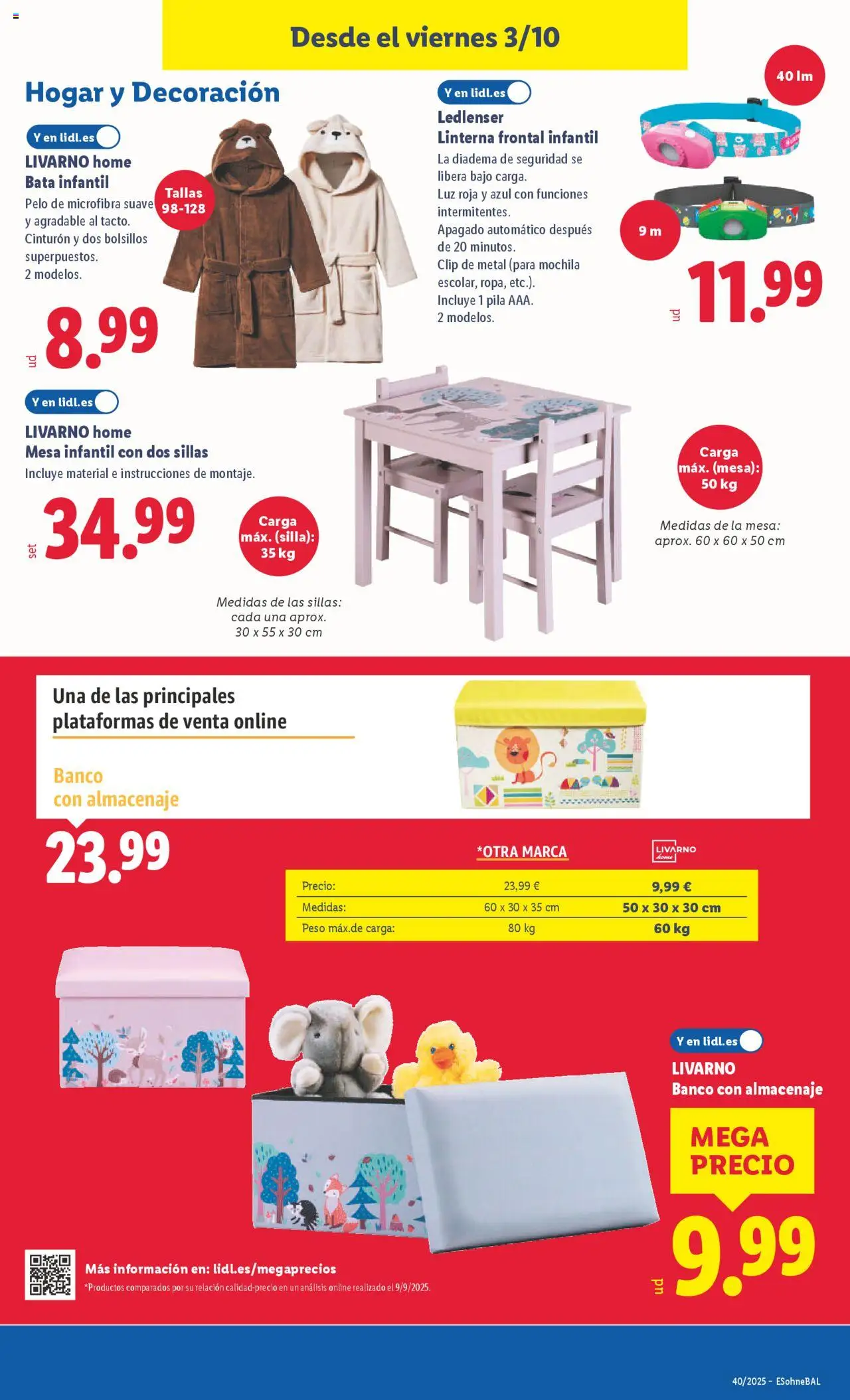 Lidl catálogo de bazar VAL │ válido desde el 29.09.2025 | Página: 21 | Productos: Mochila, Peso, Almacenaje, Silla