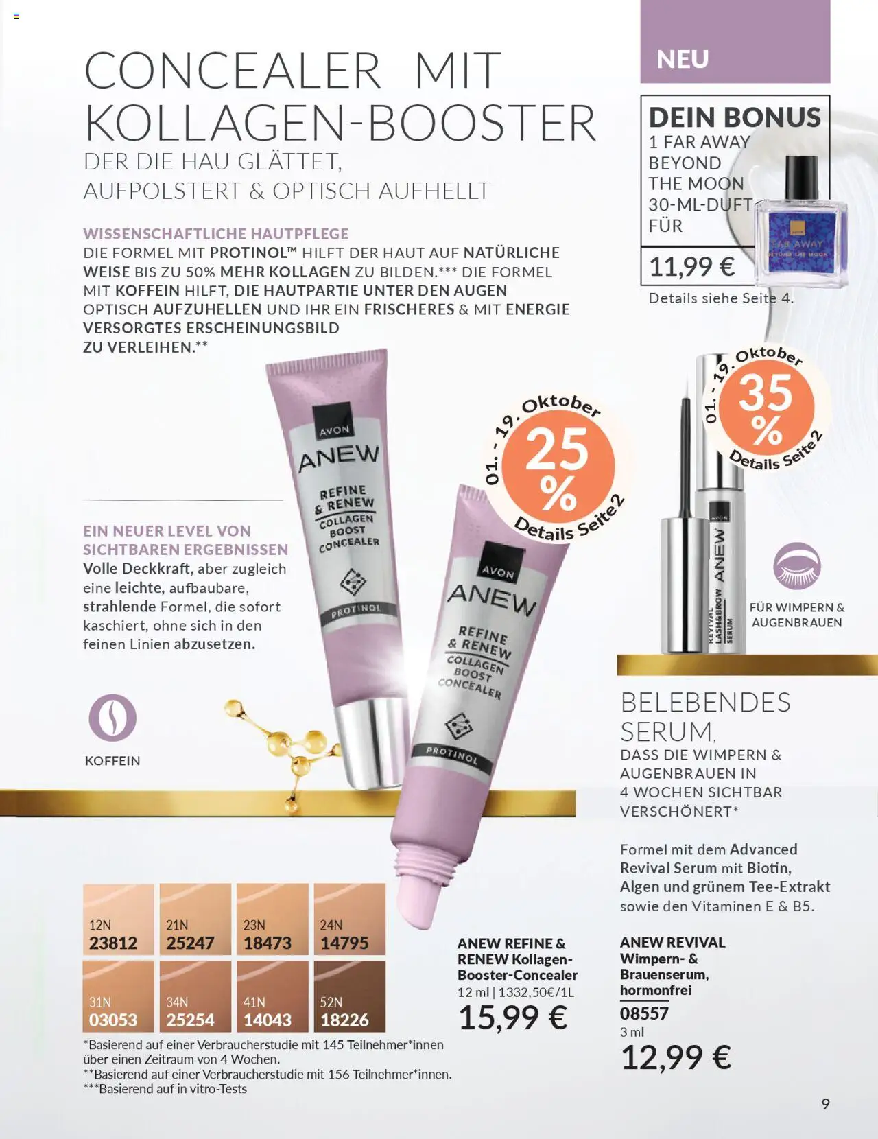 AVON Katalog Oktober 2025 – gültig ab 01.10.2025 | Seite: 11 | Produkte: Concealer, Serum