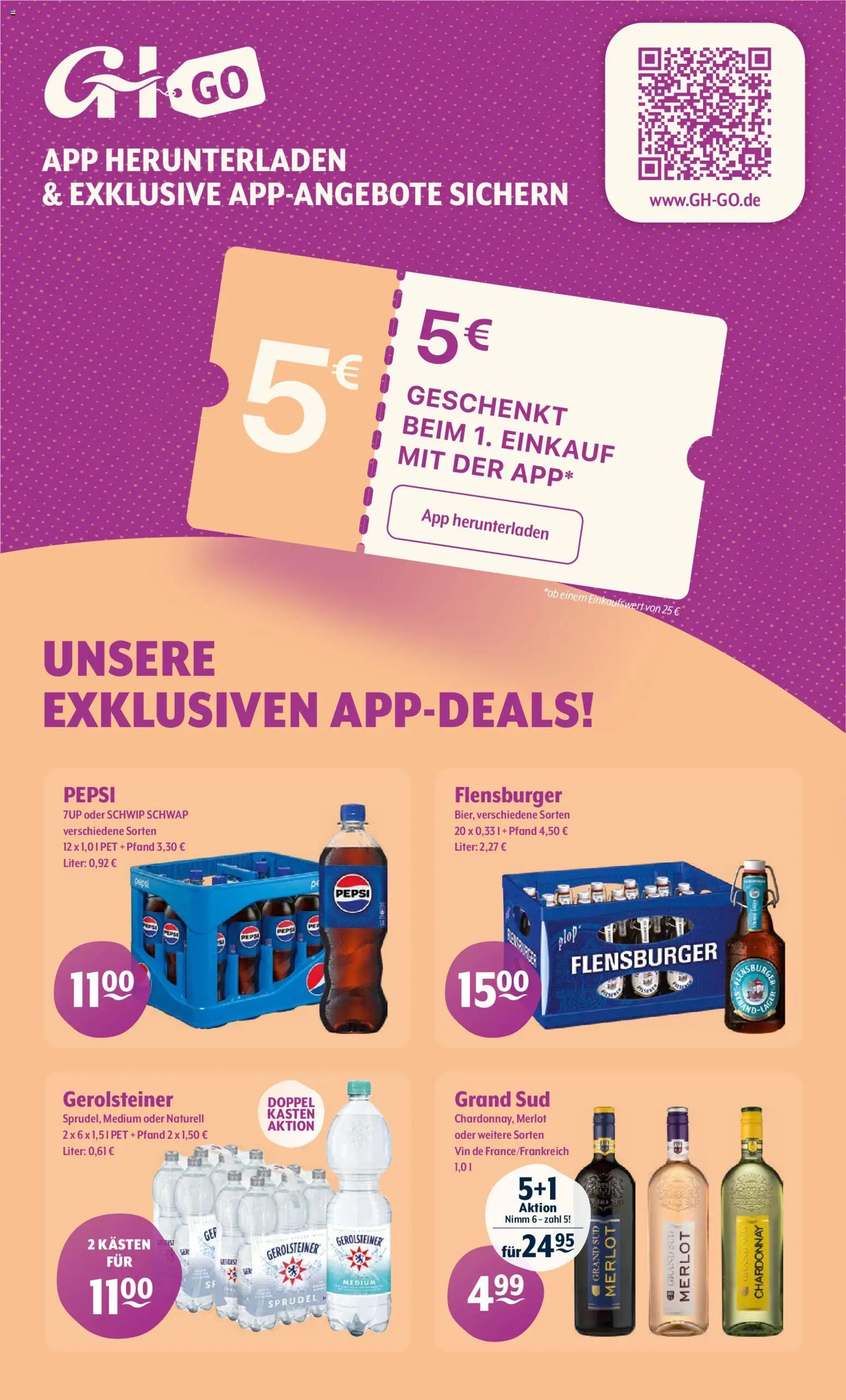 Getränke Hoffmann - Nordrhein - Westfalen – gültig ab 09.03.2026 | Seite: 9 | Produkte: Merlot, Schwip schwap, Flensburger, Gerolsteiner