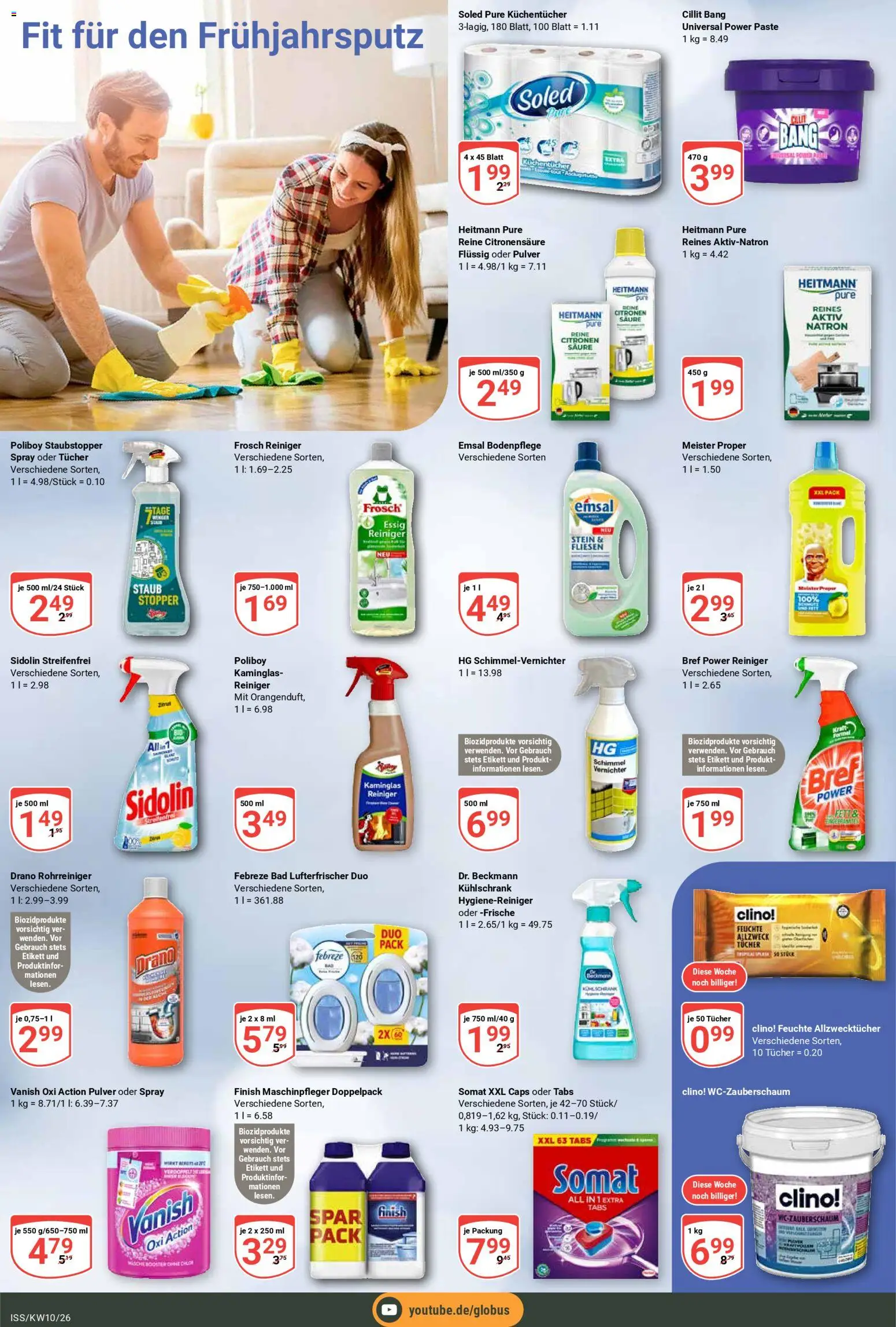 Globus Prospekt – gültig ab 02.03.2026 | Seite: 20 | Produkte: Essig, Bad, Kühlschrank, Finish