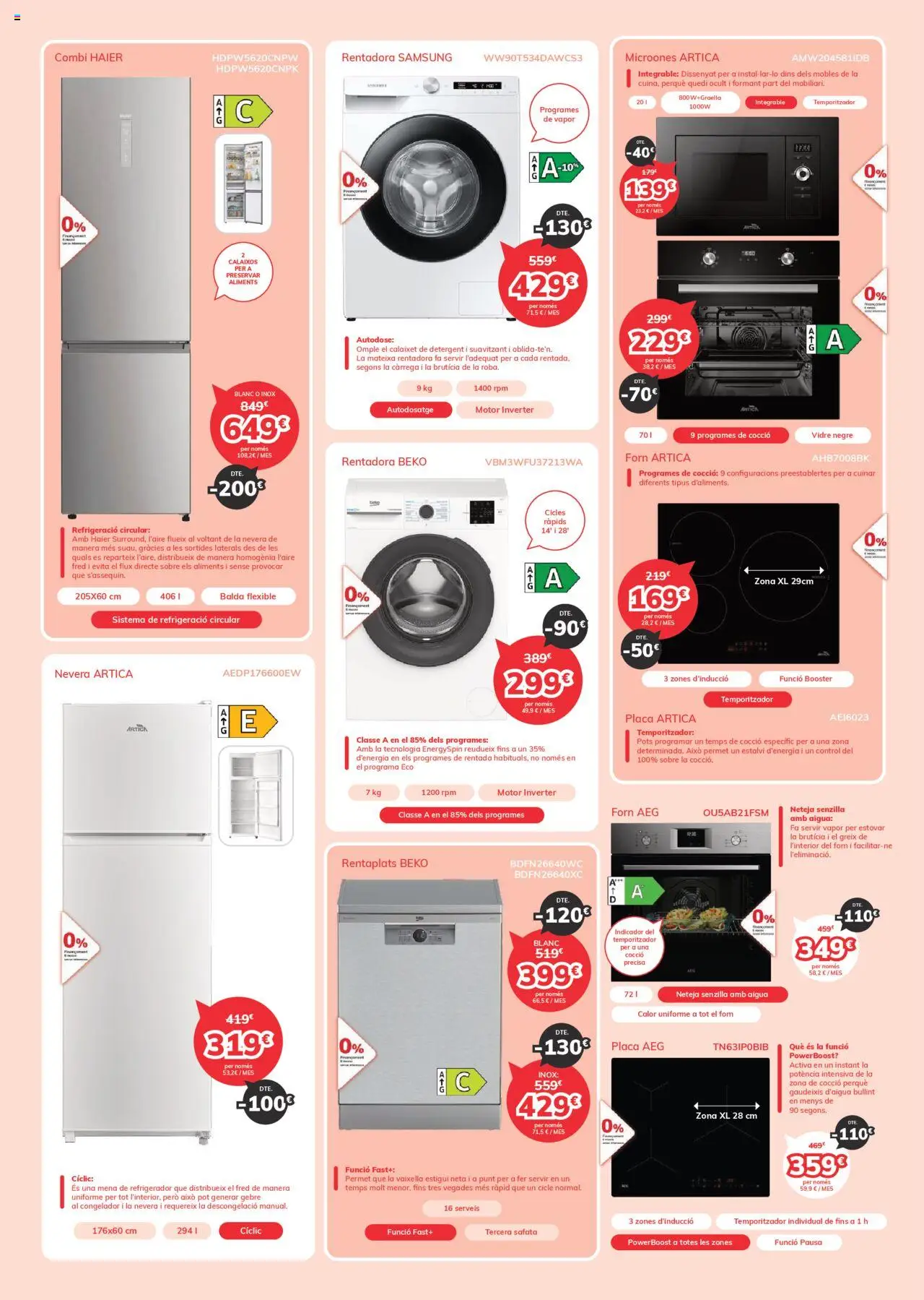Mi Electro folleto Catalan │ válido desde el 01.08.2025 | Página: 2 | Productos: Refrigerador, Congelador, Combi, Nevera