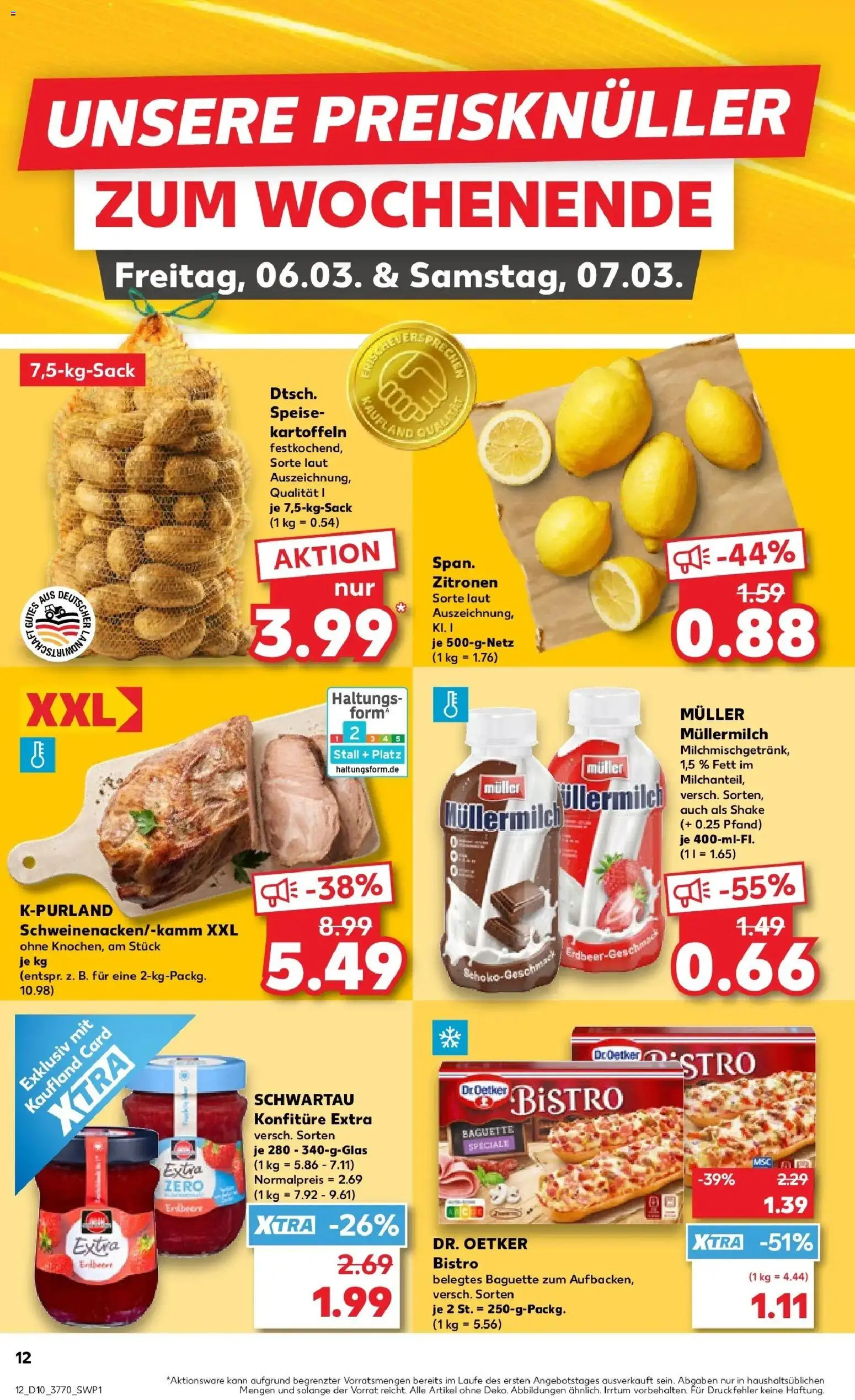 Kaufland Prospekt Dresden	 – gültig ab 02.03.2026 | Seite: 24 | Produkte: Baguette, Kartoffeln, Muller mullermilch, Zitronen