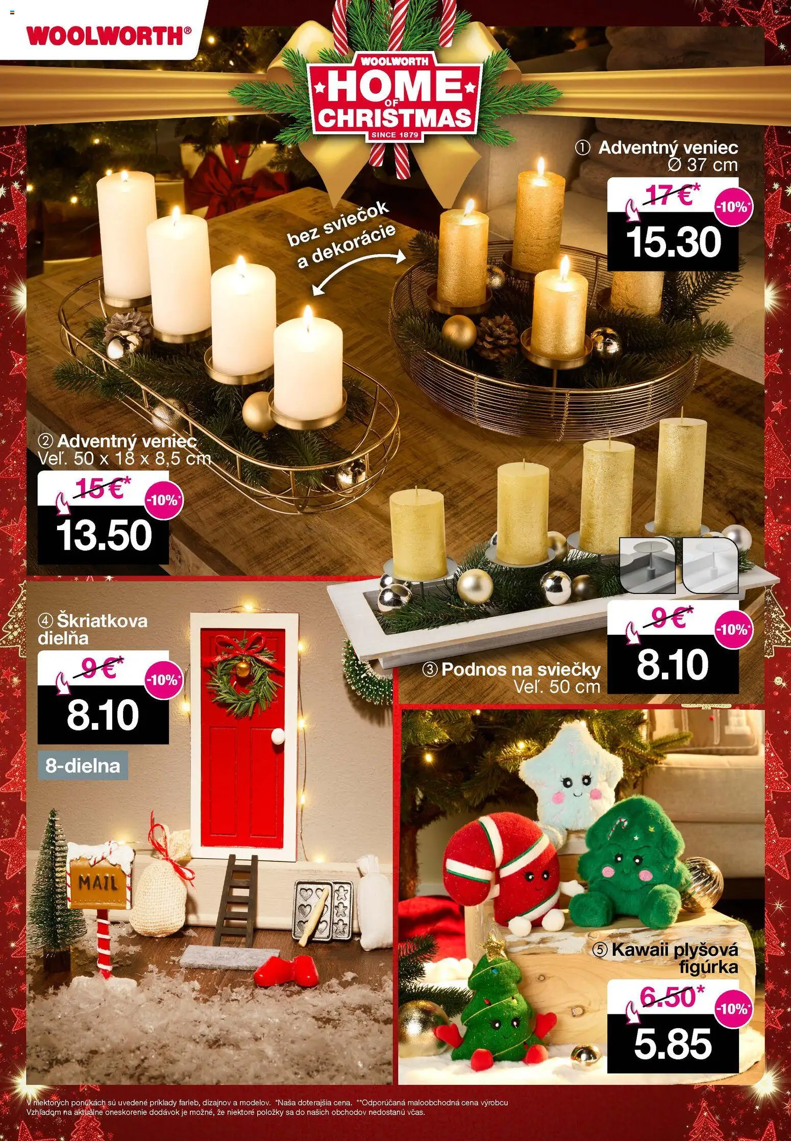 Nové Woolworth akcie – leták je platný od 21.11.2025 | Strana: 7 | Produkty: Sviečky