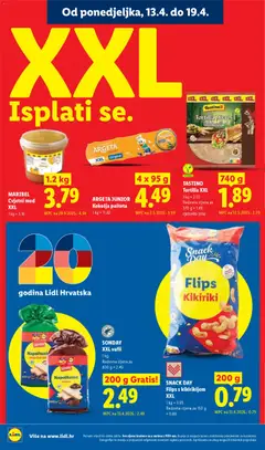 Lidl Katalog - Pregled kataloga iz trgovine Lidl, vrijedi od 13.04.2026 | Stranica: 14 | Proizvodi: Flips, Kikiriki, Pašteta, Napolitanke