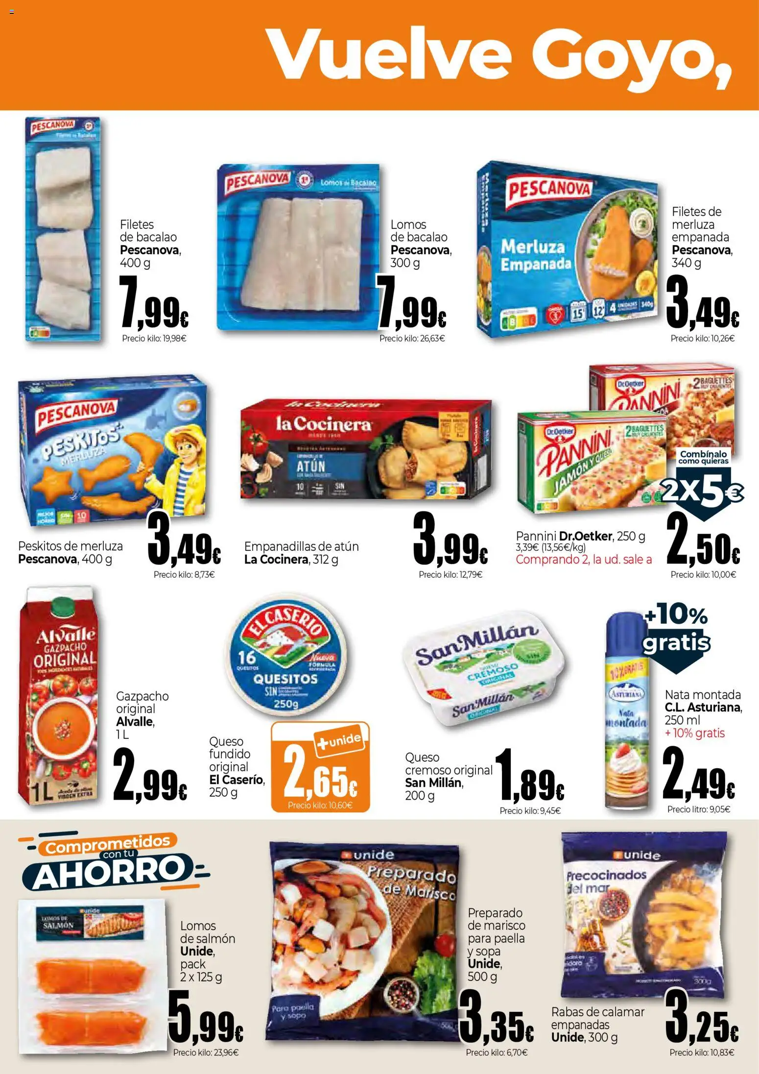 Unide - Vuelve Goyo, vuelve el ahorro Supermercados  │ válido desde el 26.03.2026 | Página: 2 | Productos: Queso, Jamón, Gazpacho