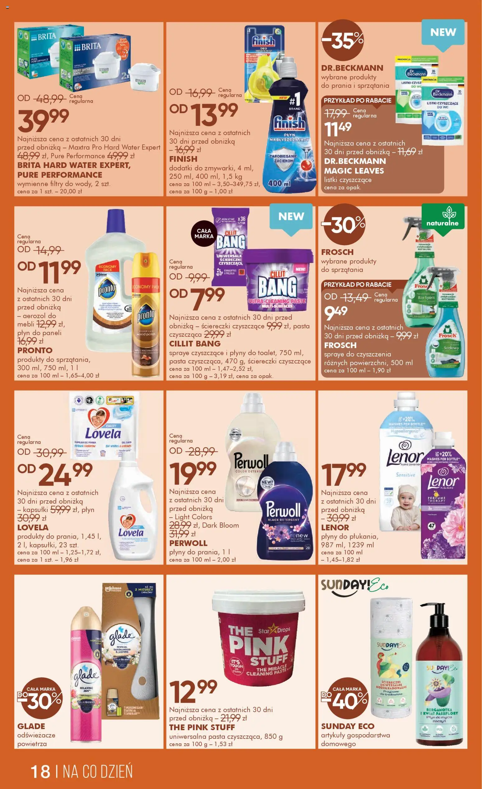 Super-pharm Gazetka od 06.11.2025 | Strona: 18 | Produkty: Finish, Lovela, Detergent