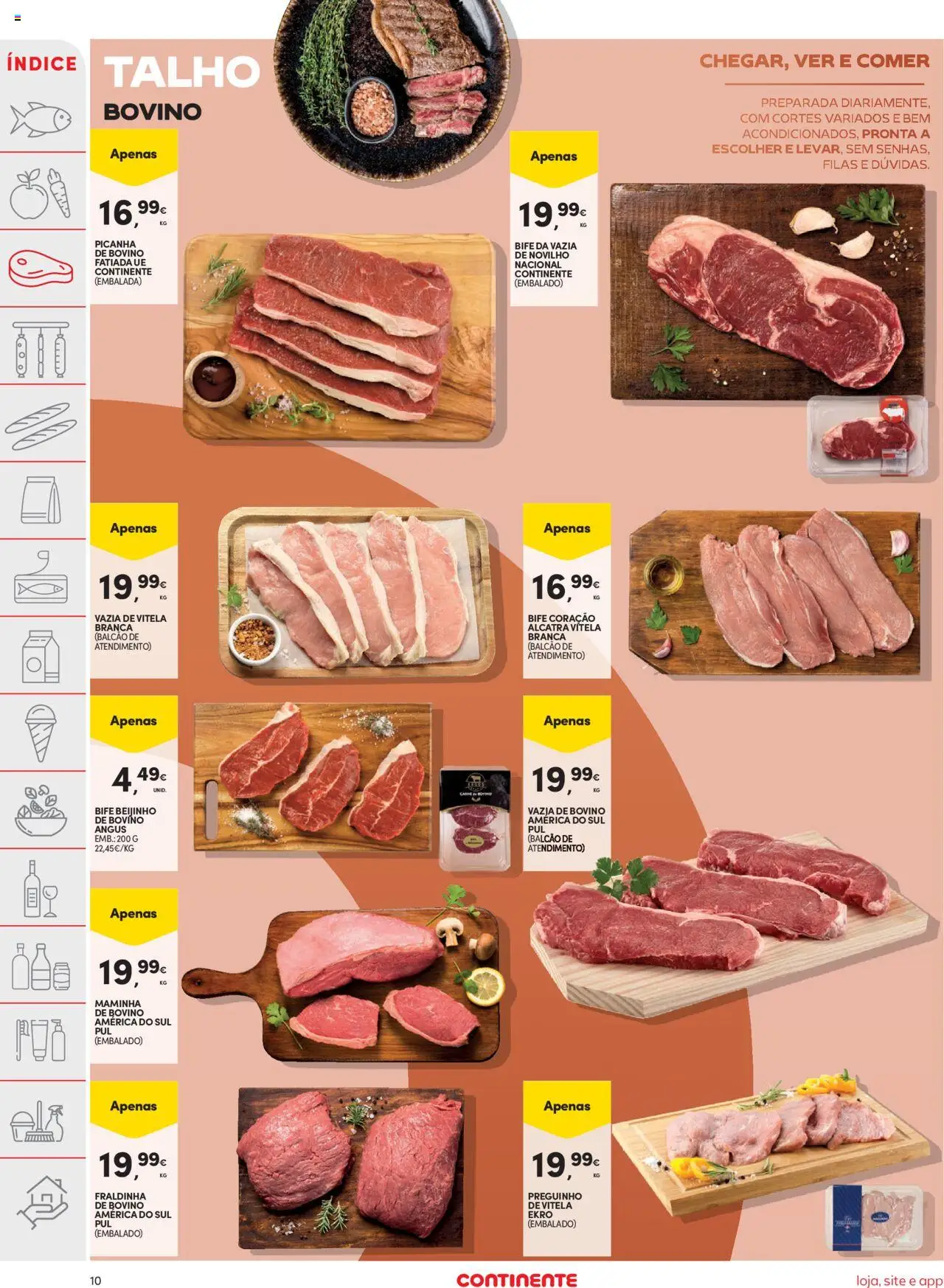 Continente folheto │ válido de 19.08.2025 | Página: 10 | Produtos: Vitela