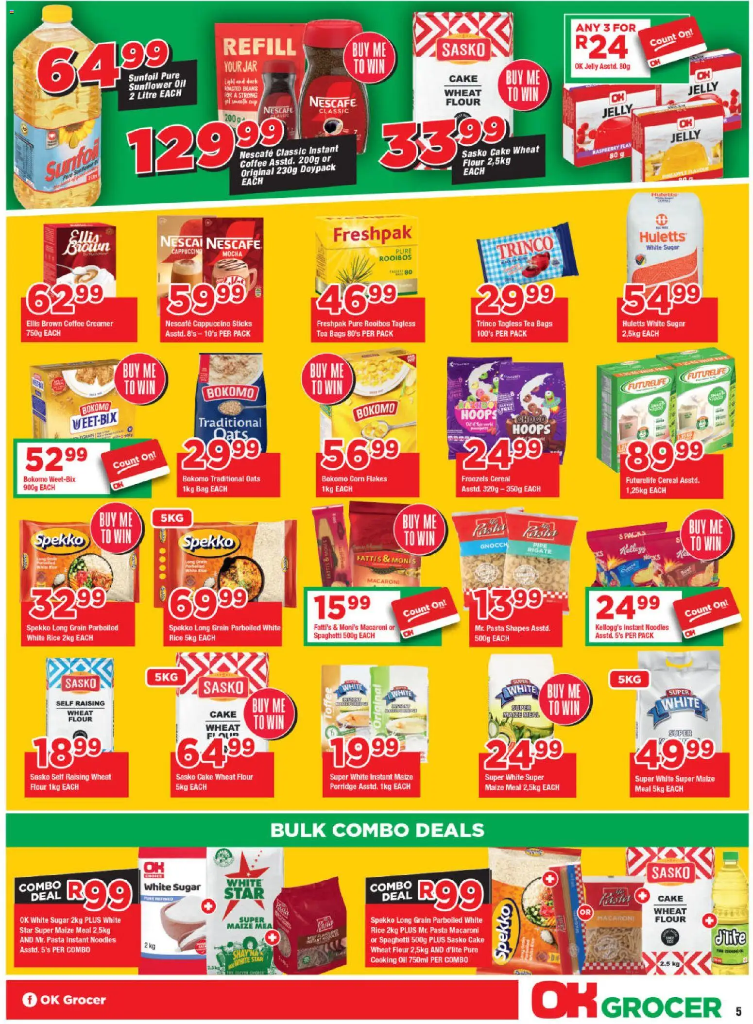 New OK Foods catalogue – valid from 25.11.2025 | Page: 5 | Products: Oil, Tea, Pipe, Flakes