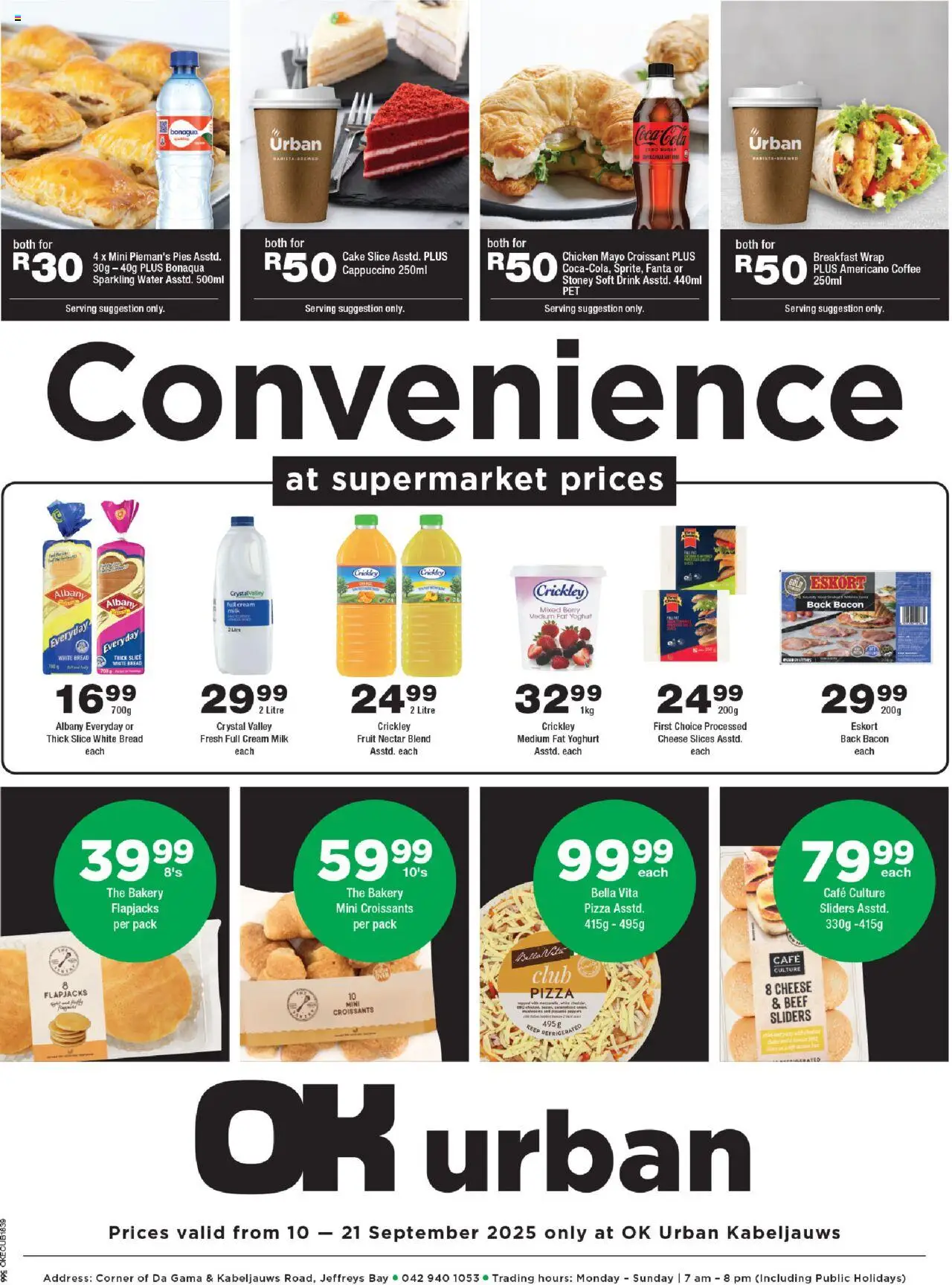 New OK Foods catalogue – valid from 10.09.2025 | Page: 1 | Products: Bakery, Coffee, Chicken, Cream