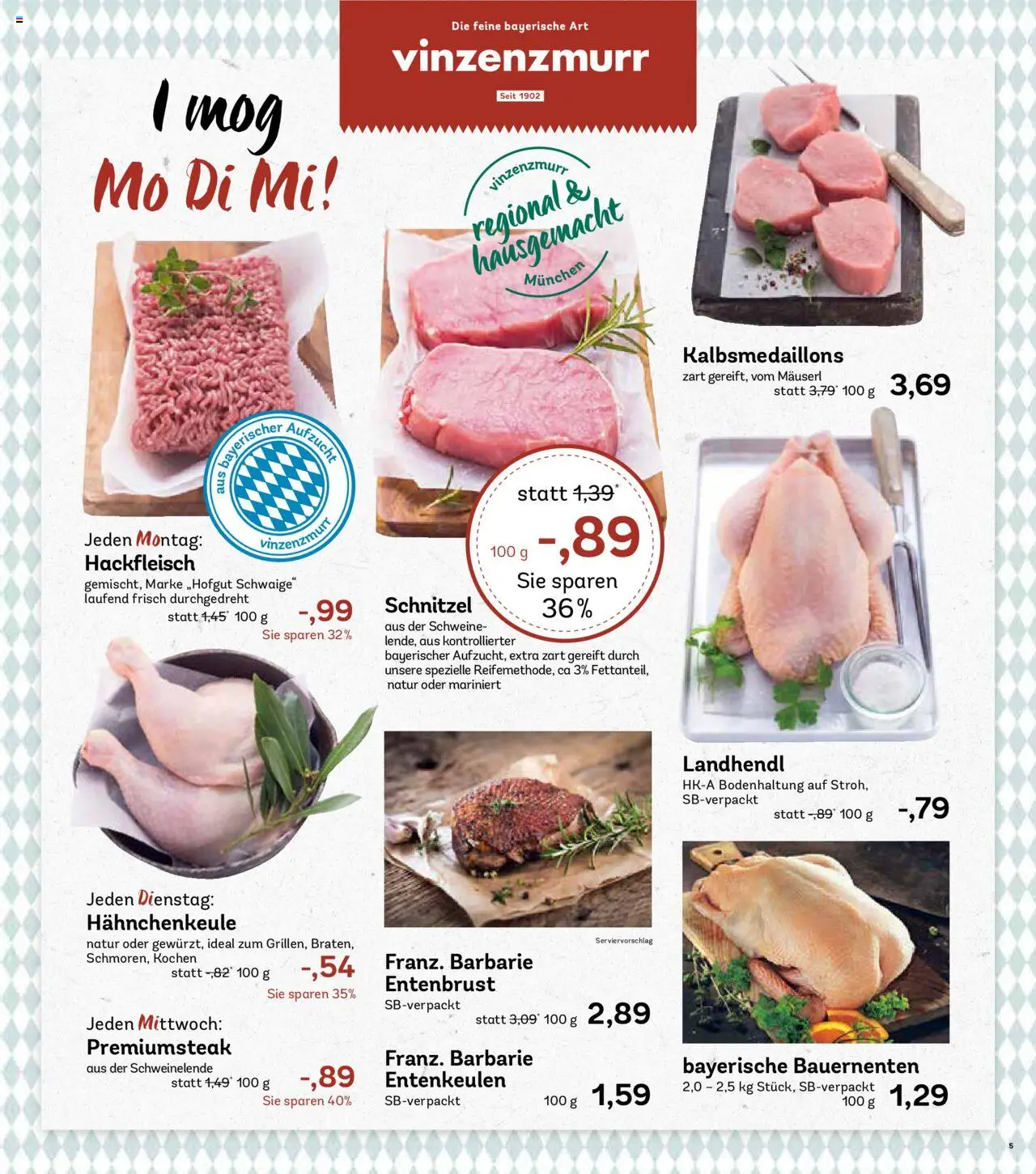 AEZ Prospekt 	 – gültig ab 13.10.2025 | Seite: 5 | Produkte: Schnitzel, Hackfleisch