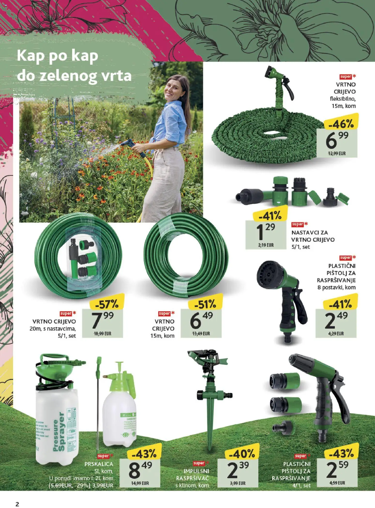 Konzum katalog | vrijedi od 23.03.2026 | Stranica: 2 | Proizvodi: Vrtno crijevo
