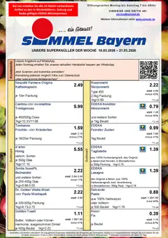 Simmel Bayern ab 16.03.2026 gültig