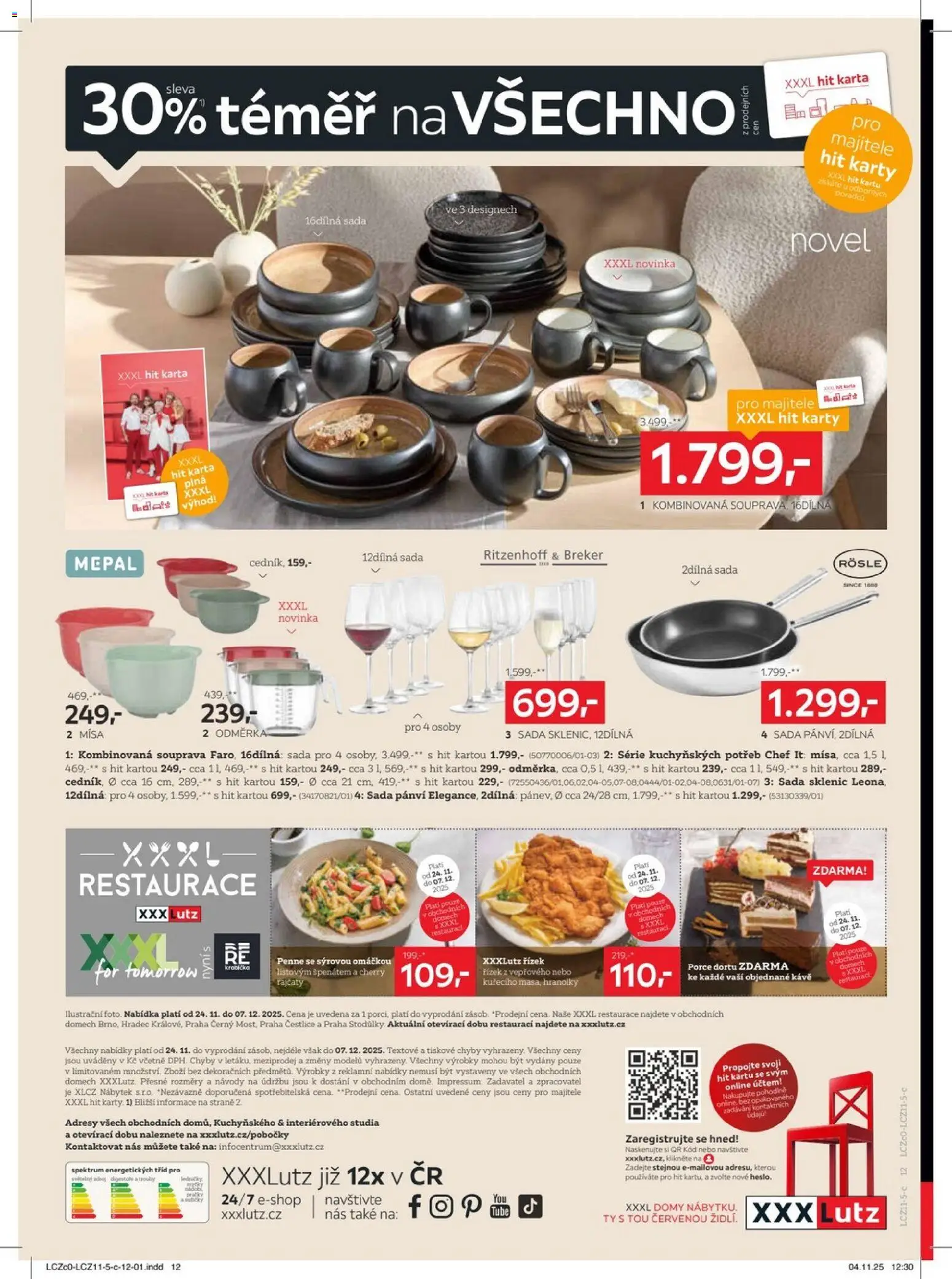 XXXLutz Black Friday od 24.11.2025 | Strana: 12 | Produkty: Penne, Hranolky, Nábytek, Karty