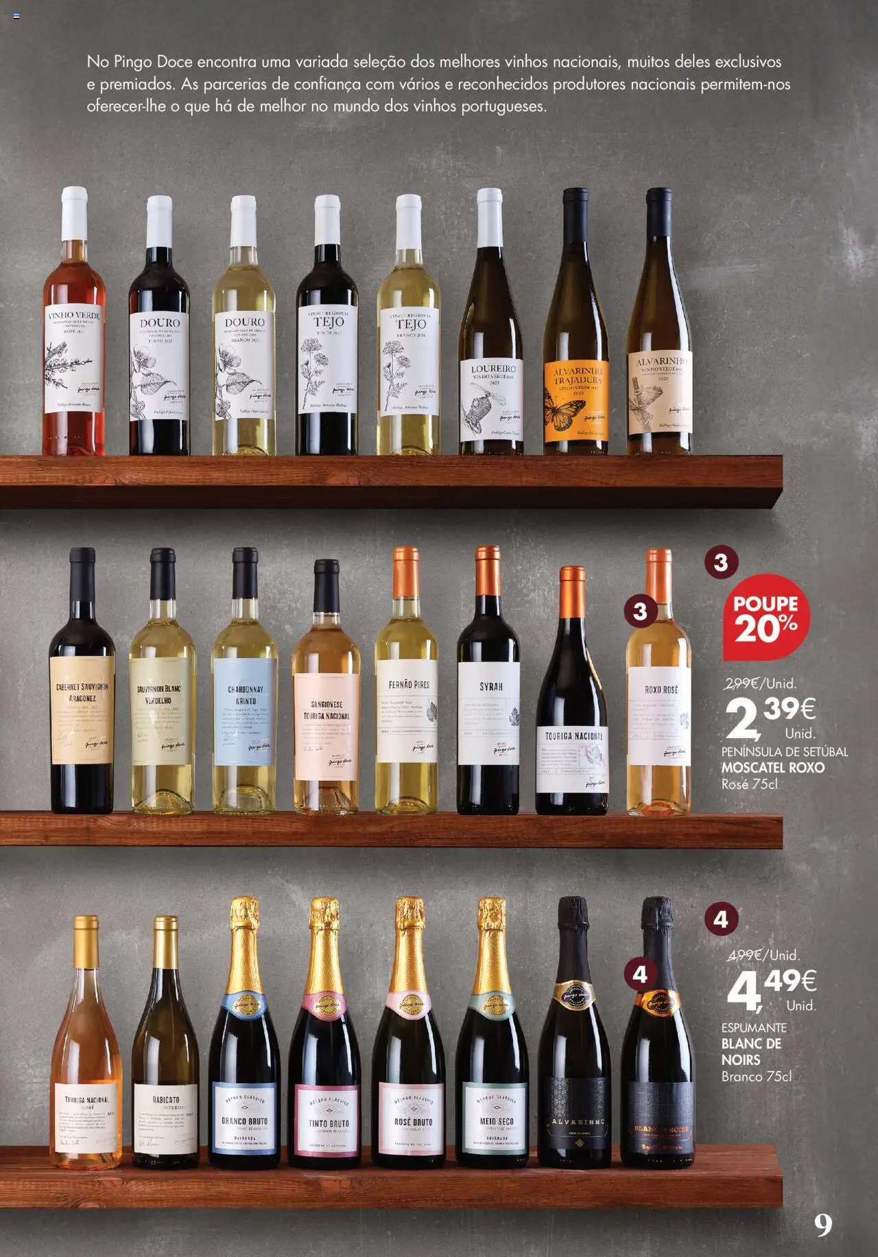 Pingo Doce - Vinhos e Sabores de Portugal Grandes │ válido de 09.09.2025 | Página: 9 | Produtos: Espumante, Vinho