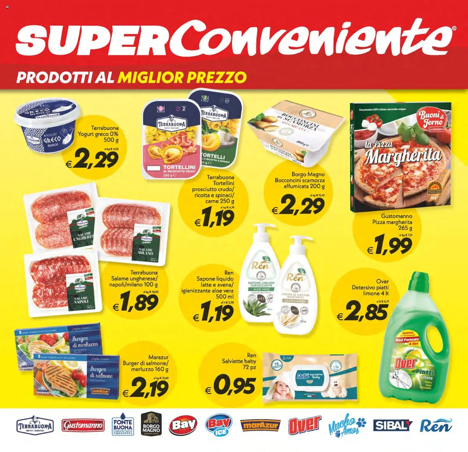 Volantino SuperConveniente del 04.11.2025 | Pagina: 23 | Prodotti: Prosciutto Crudo, Crema, Salmone, Forno