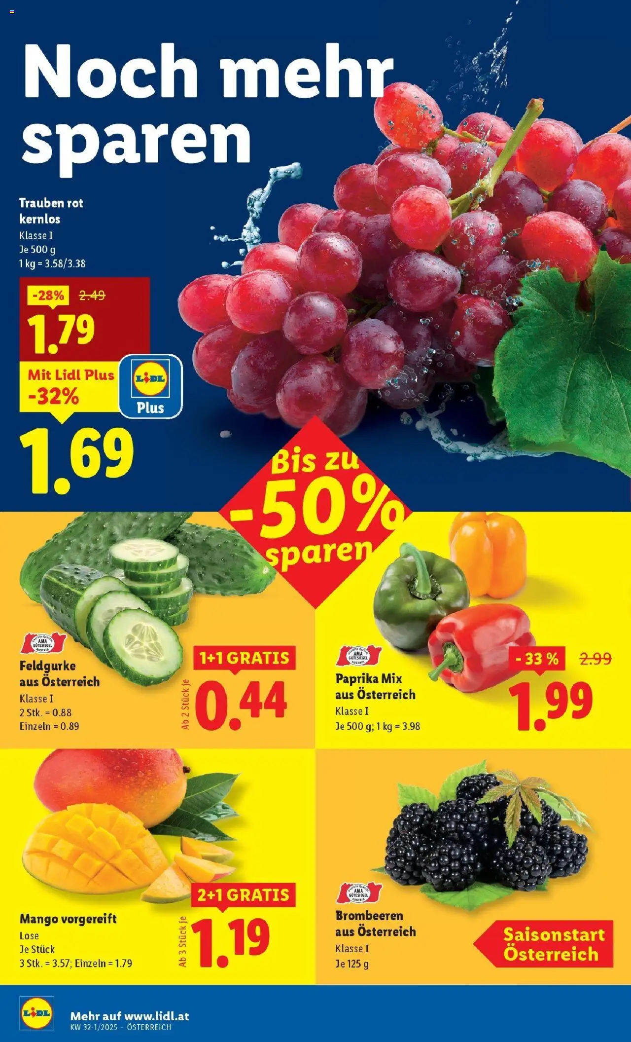 Lidl Flugblatt - Salzburg, Dornbirn, Jenbach gültig ab 31.07.2025 | Seite: 34 | Produkte: Mango