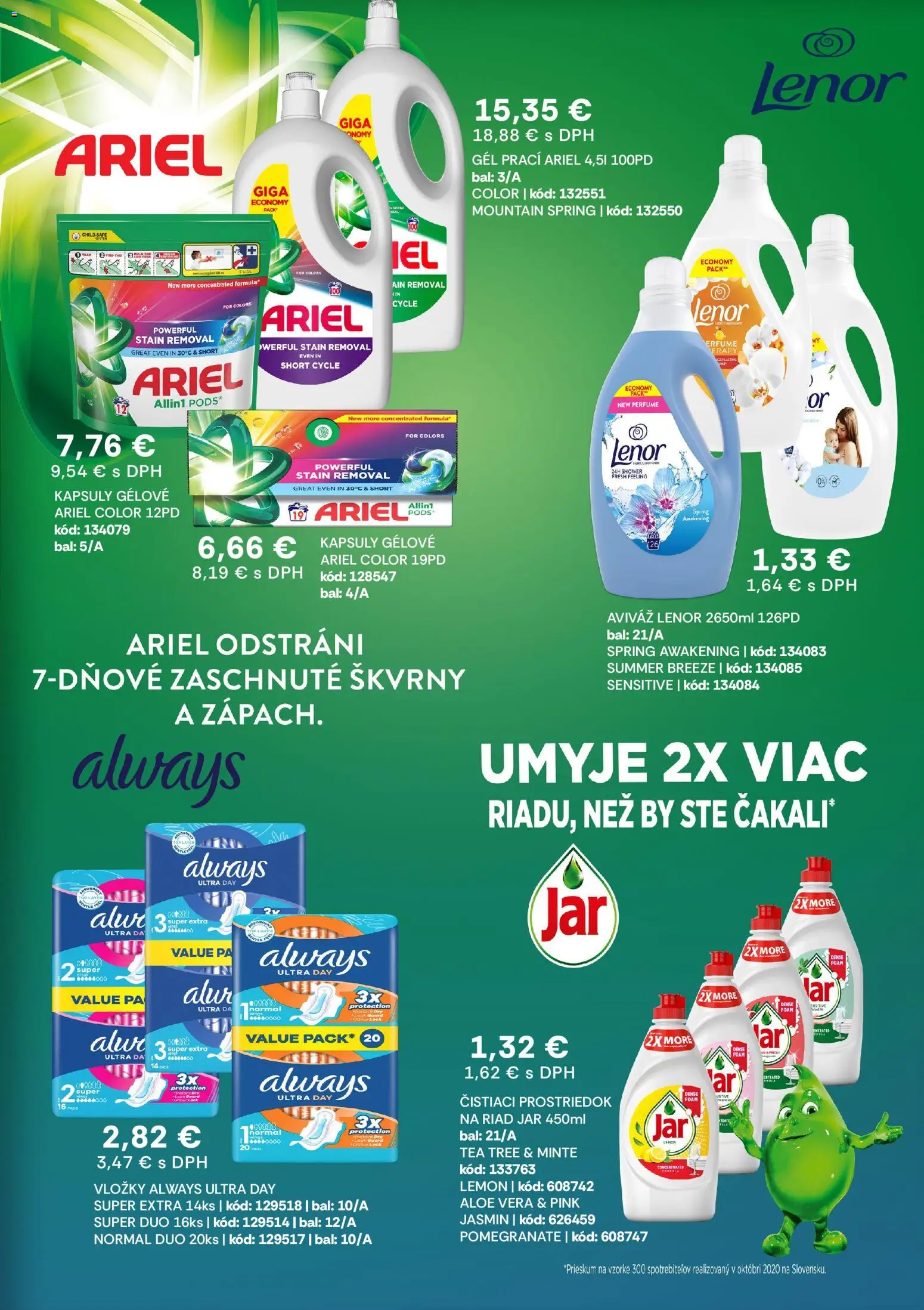 Nové Labaš akcie – leták je platný od 10.04.2026 | Strana: 31 | Produkty: Aviváž, Čistiaci prostriedok, Jar, Lenor