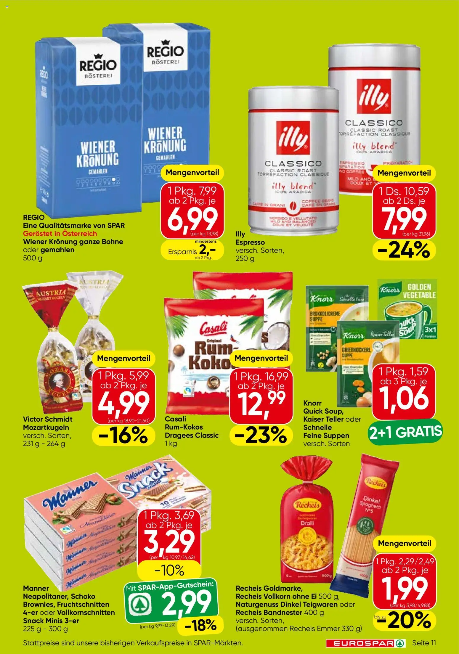 Eurospar Flugblatt - Tirol gültig ab 02.01.2026 | Seite: 11 | Produkte: Hajdina liszt