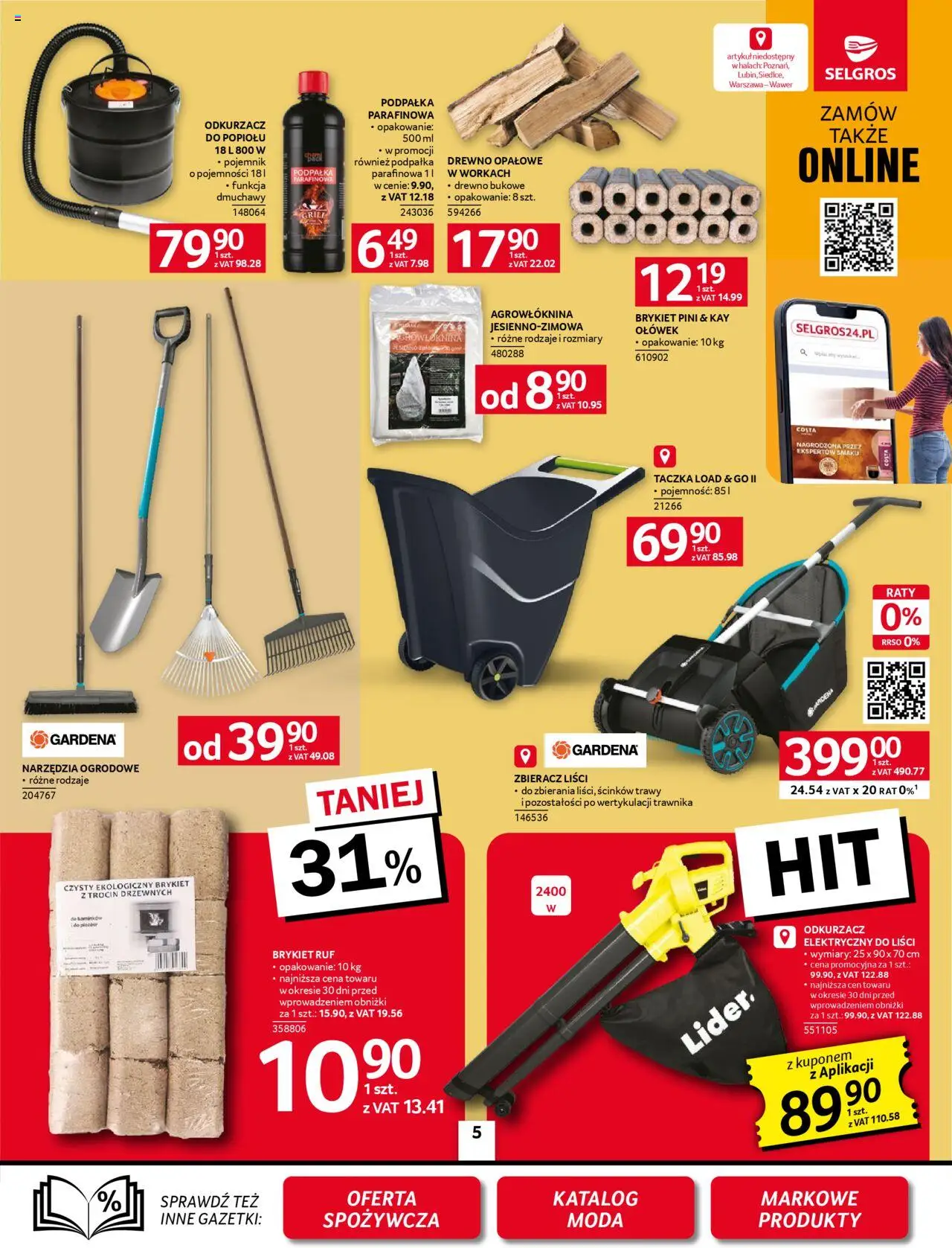 Selgros cash&carry Gazetka - Oferta przemysłowa od 23.10.2025 | Strona: 7 | Produkty: Trawy, Odkurzacz