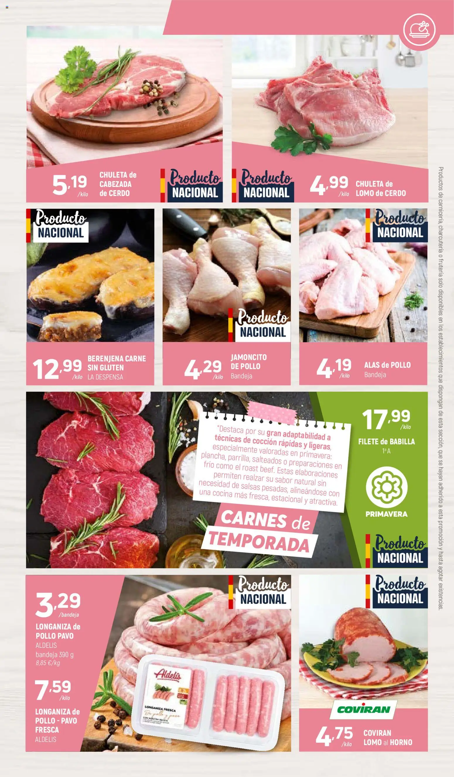 Coviran - Figueres │ válido desde el 21.04.2026 | Página: 3 | Productos: Longaniza, Horno, Cocina, Bandeja