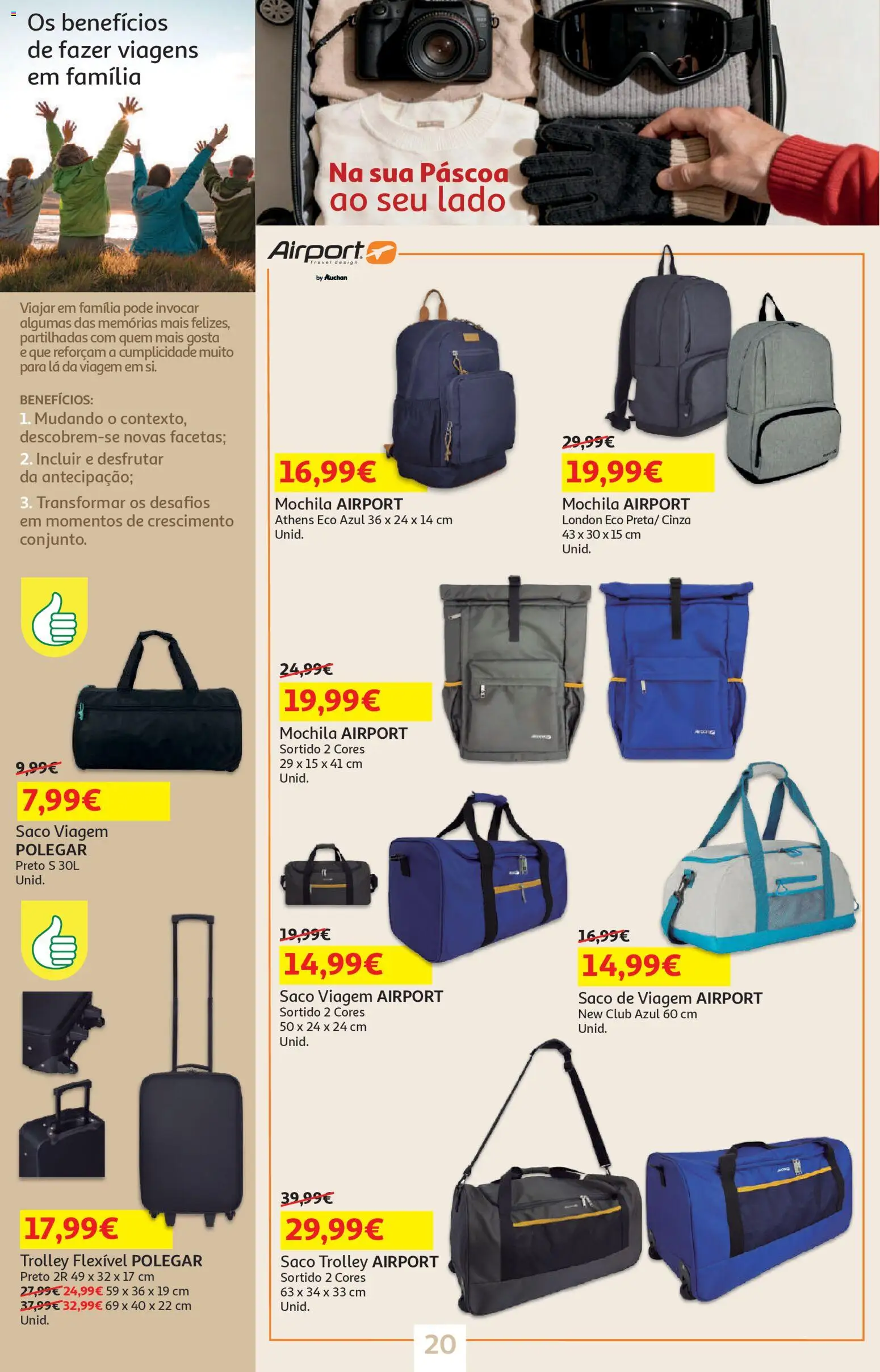 Auchan - Páscoa │ válido de 13.03.2026 | Página: 20 | Produtos: Mochila