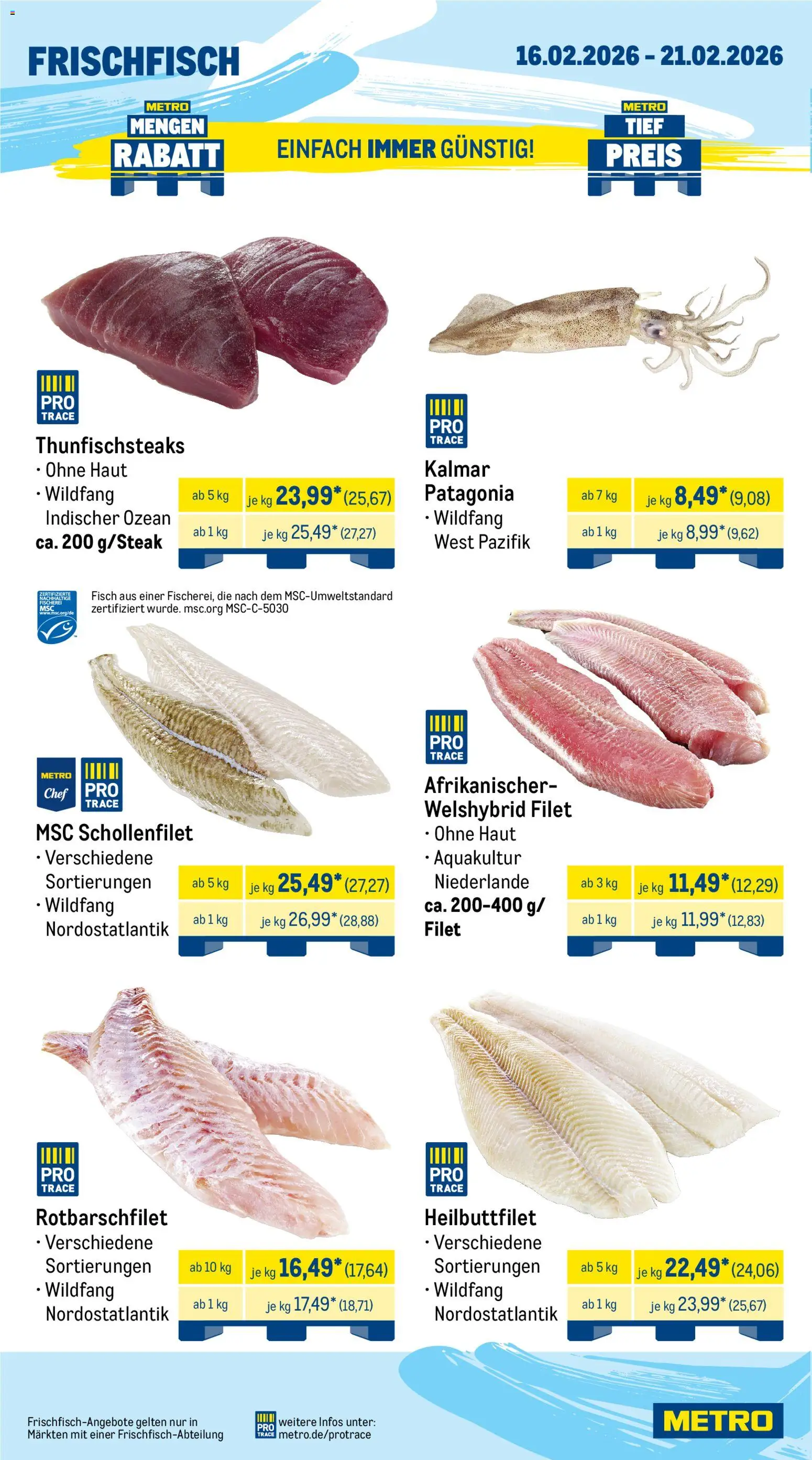 Metro Prospekt 	 – gültig ab 16.02.2026 | Seite: 6 | Produkte: Fisch