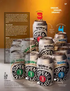 Albert Heijn - NoLow Magazine 2025 - Voorbeeld van een folder van Albert Heijn, geldig van 28.04.2025 | Pagina: 27 | Producten: Olie, Mes, Csirkemell sonka, Alcohol