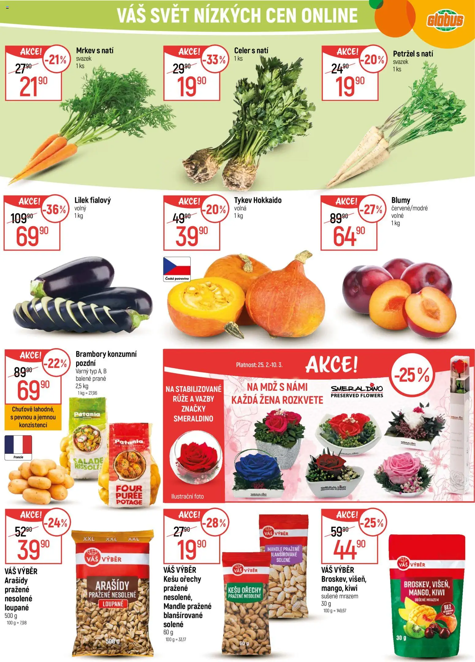 Globus leták - Praha Čakovice od 25.02.2026 | Strana: 17 | Produkty: Kešu ořechy, Kešu, Kiwi, Brambory