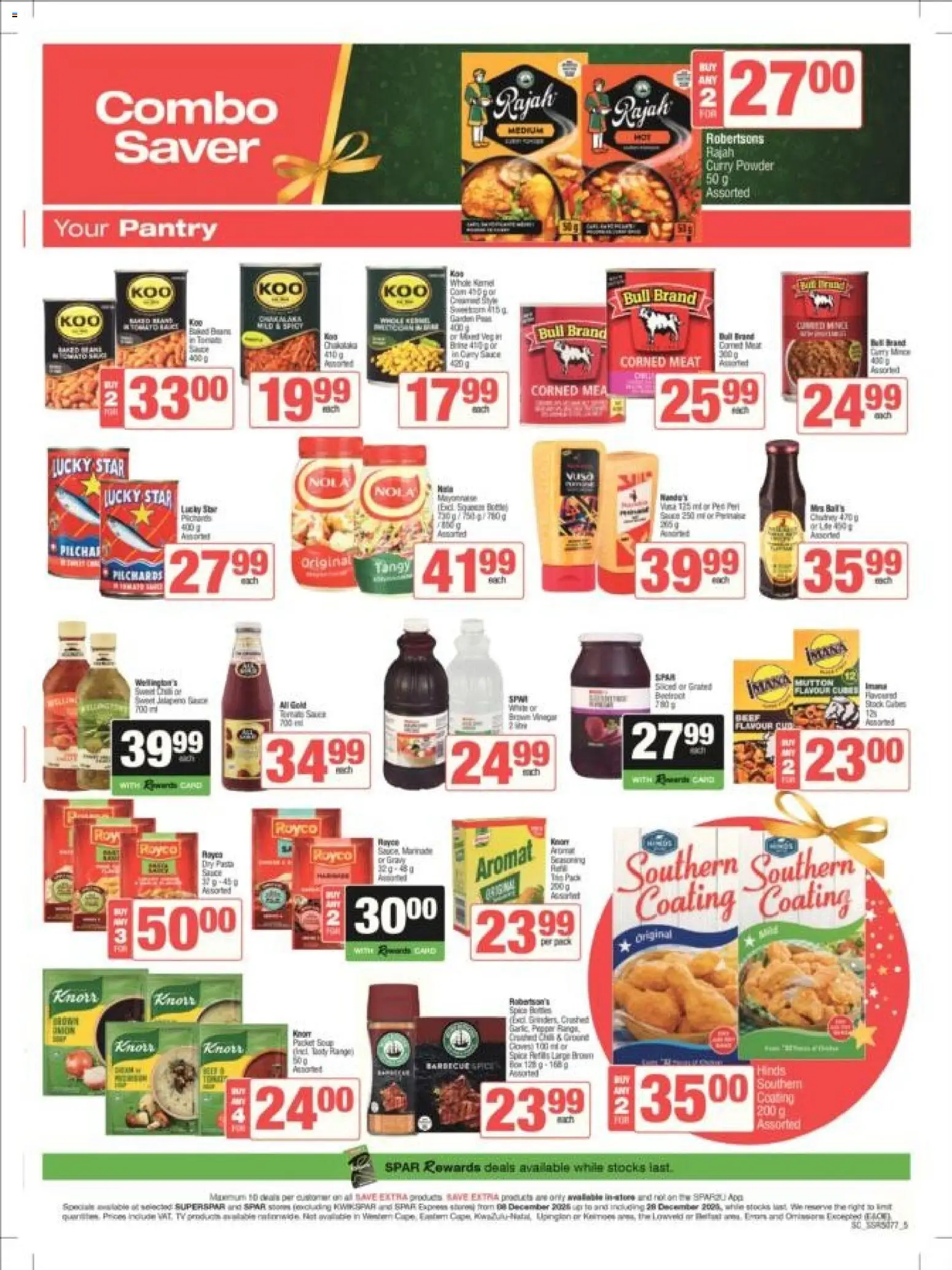 New Superspar catalogue – valid from 08.12.2025 | Page: 5 | Products: Powder, Aromat, Curry powder, Pepper