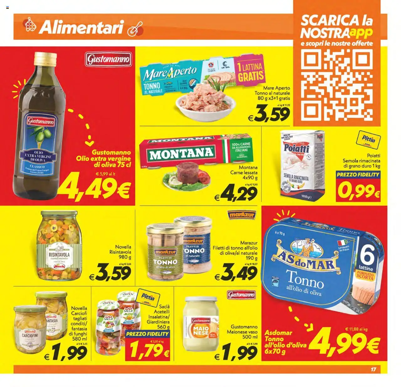 Volantino SuperConveniente del 22.08.2025 | Pagina: 17 | Prodotti: Olio, Carciofi, Tonno, Olio extra vergine