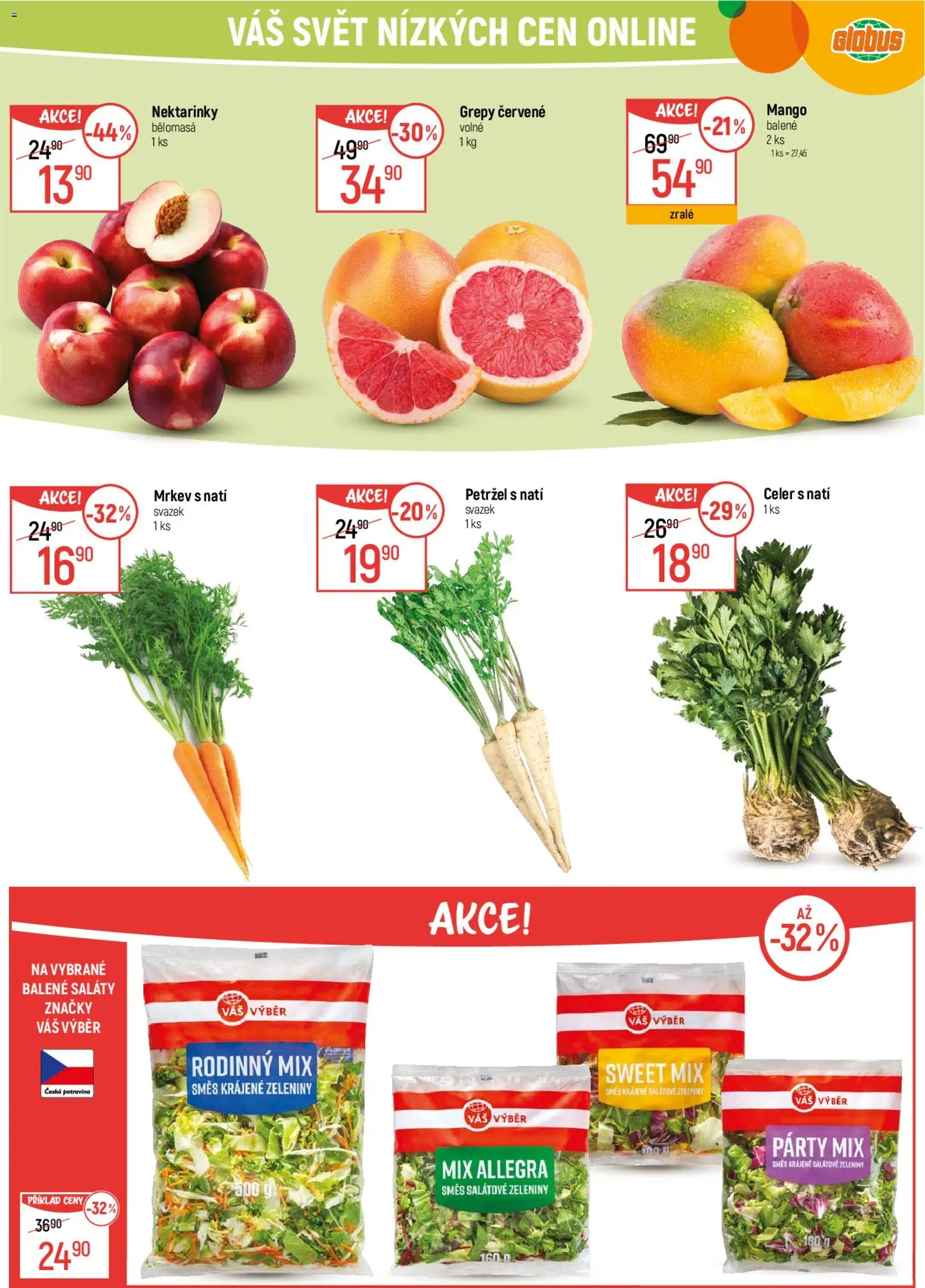 Globus leták od 14.01.2026 | Strana: 20 | Produkty: Globus, Nektarinky, Petržel, Celer