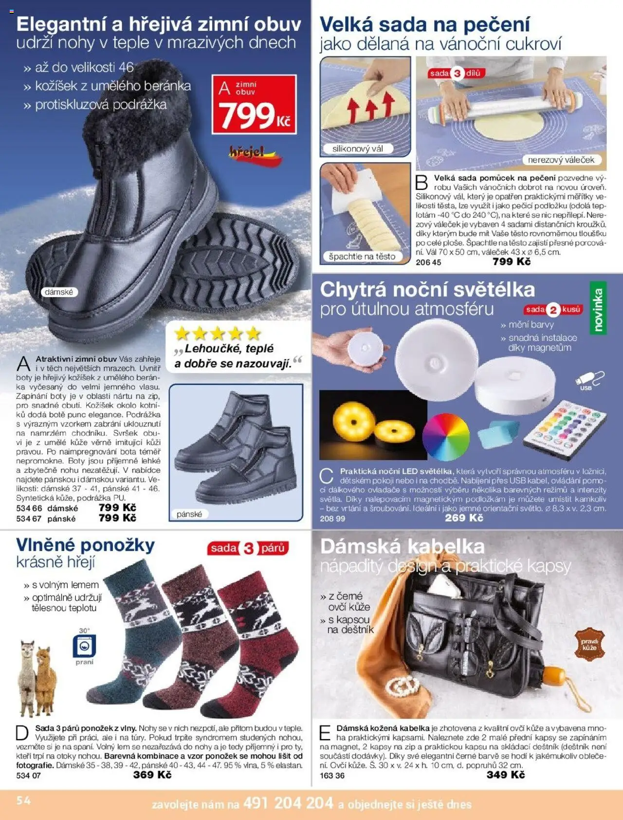 Decodoma katalog Vánoce 2025 od 09.10.2025 | Strana: 54 | Produkty: Silikonový vál, Boty, Barvy, Těsto