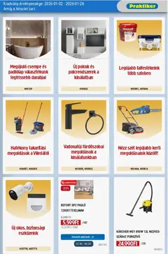 Praktiker Akciós újság - amely érvényes a következő dátumtól: 02.01.2026 | Oldal: 33 | Termékek: Padlólap, Porszívó, Polcok, Csempe